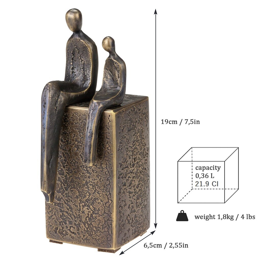 Keepsake Urn made of solid brass Handmade Art urn Infant & Child Sculpture urn