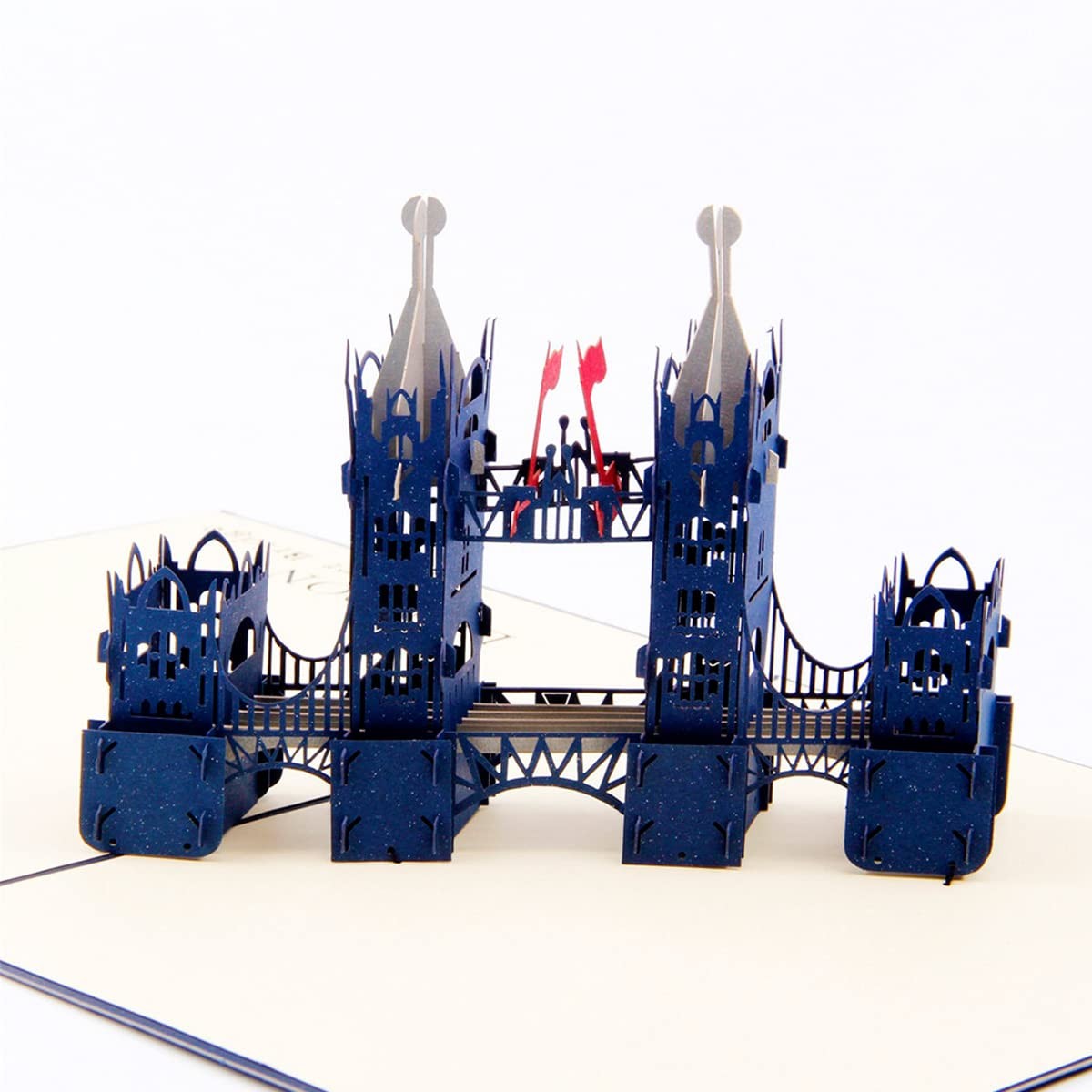 ENJOYPRO London Tower Bridge Pop Up Card, Birthday Pack of 1, 3D