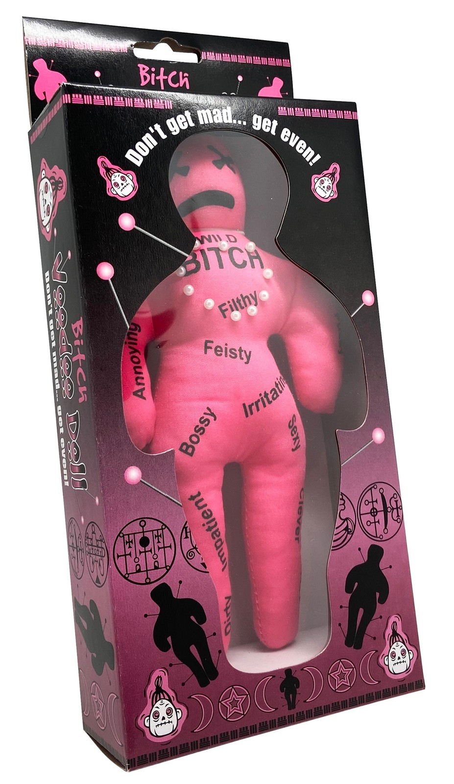 WILD SEXY B%#CH Voodoo Doll with Pins ~ Funny Adult Toy Gag Joke Office Gift 😈