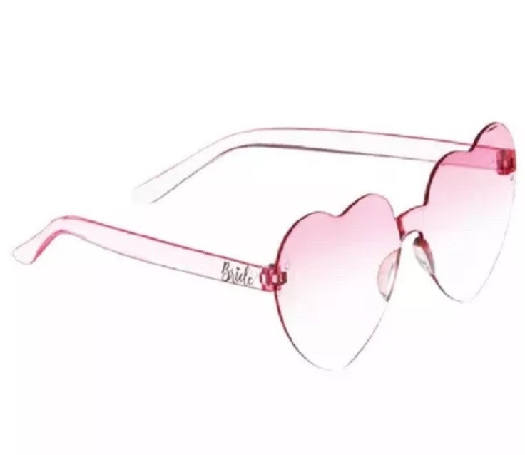 16 Pc Bachelorette Party 4 people Kit glasses sashes visors pouches white pink