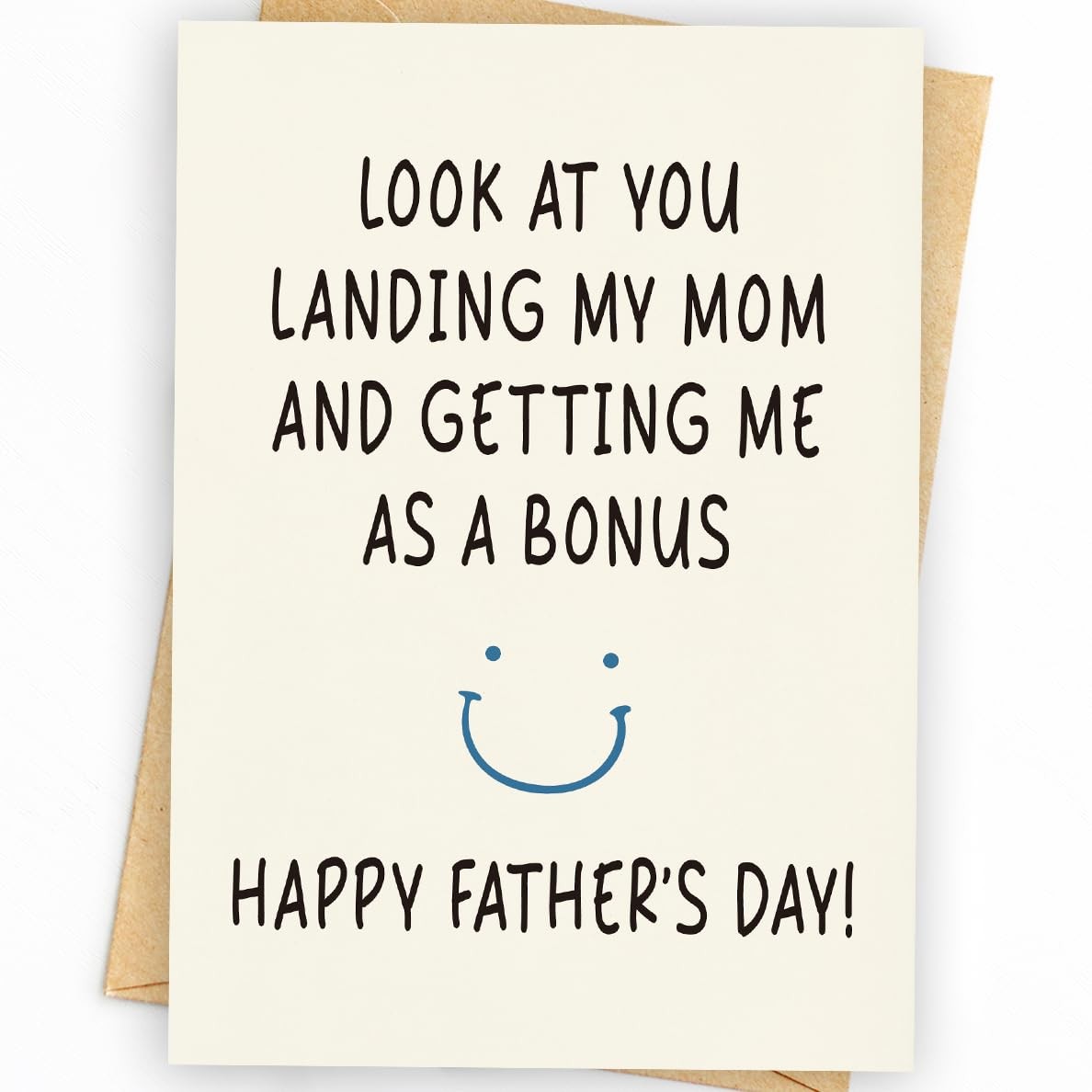 WowBefun Funny Fathers Day Card & Gifts from Daughter or 5×7 inches, H Style