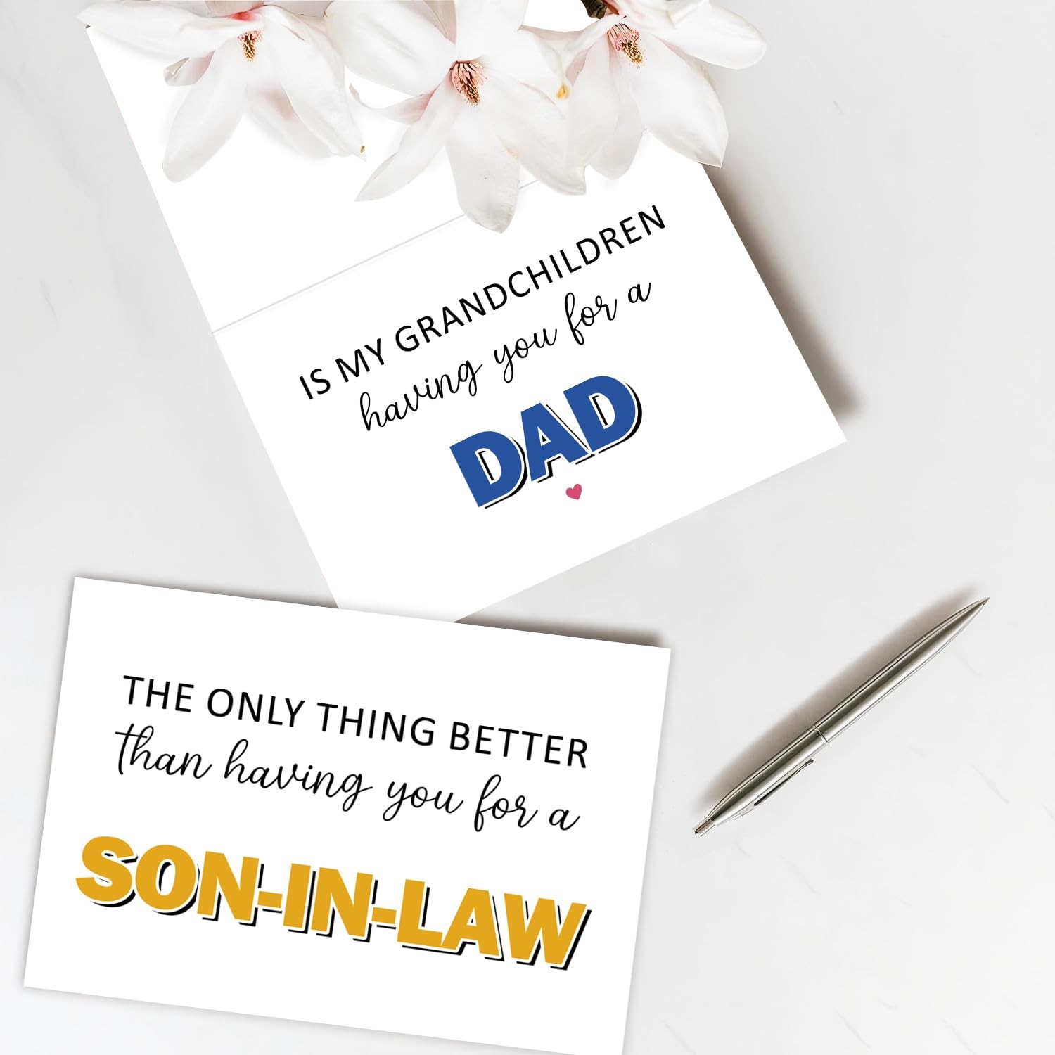 Heartwarming Birthday Card for Son In Law，Heartfelt Pun 8 x 5.3 inches, #10