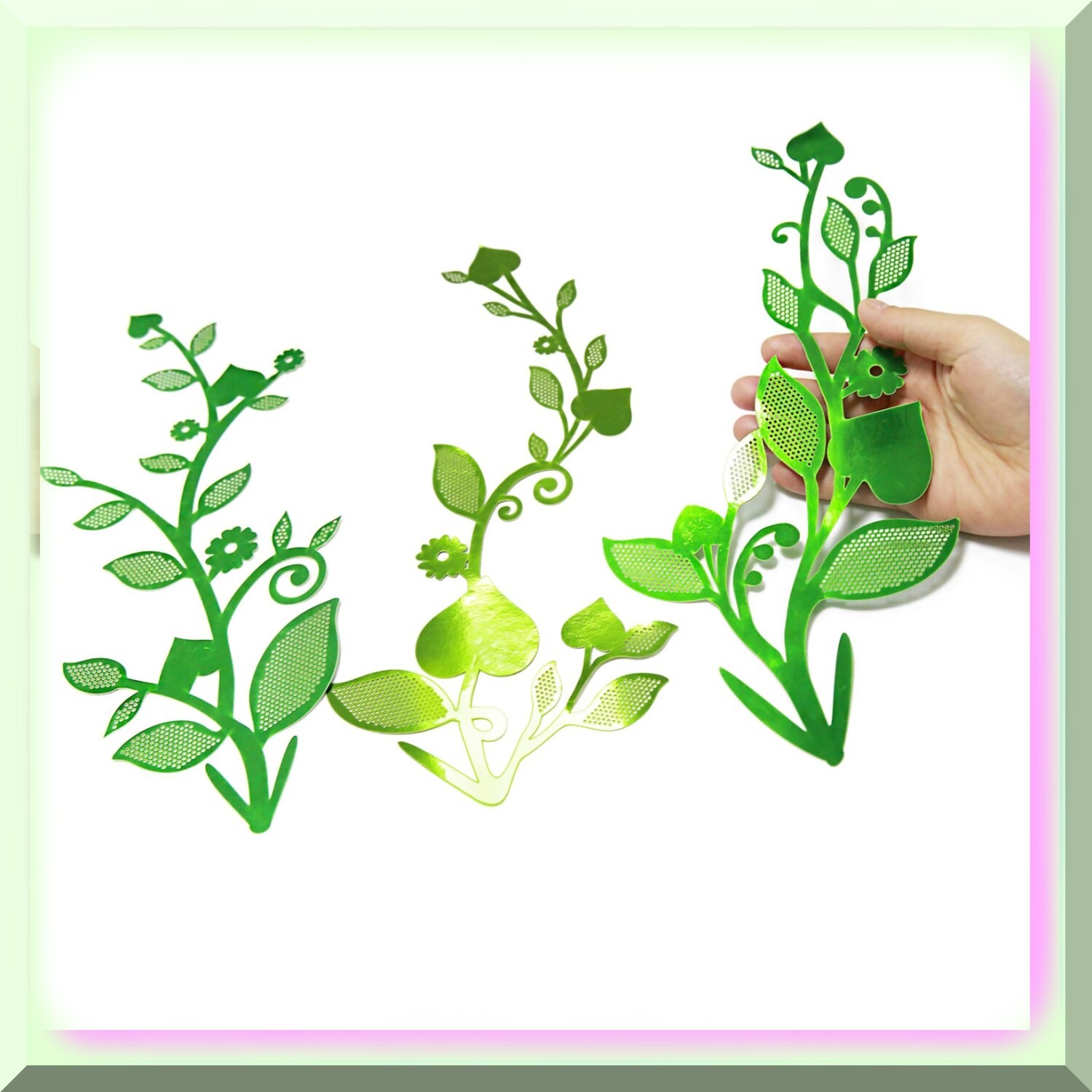 Vibrant Green Leaf Decorations for Parties and Events