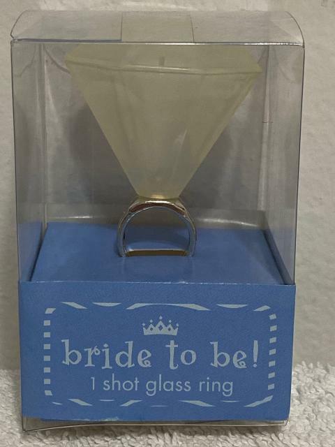 Diamond Bride To Be Shot Glass Ring New Sealed Batchelorette Party