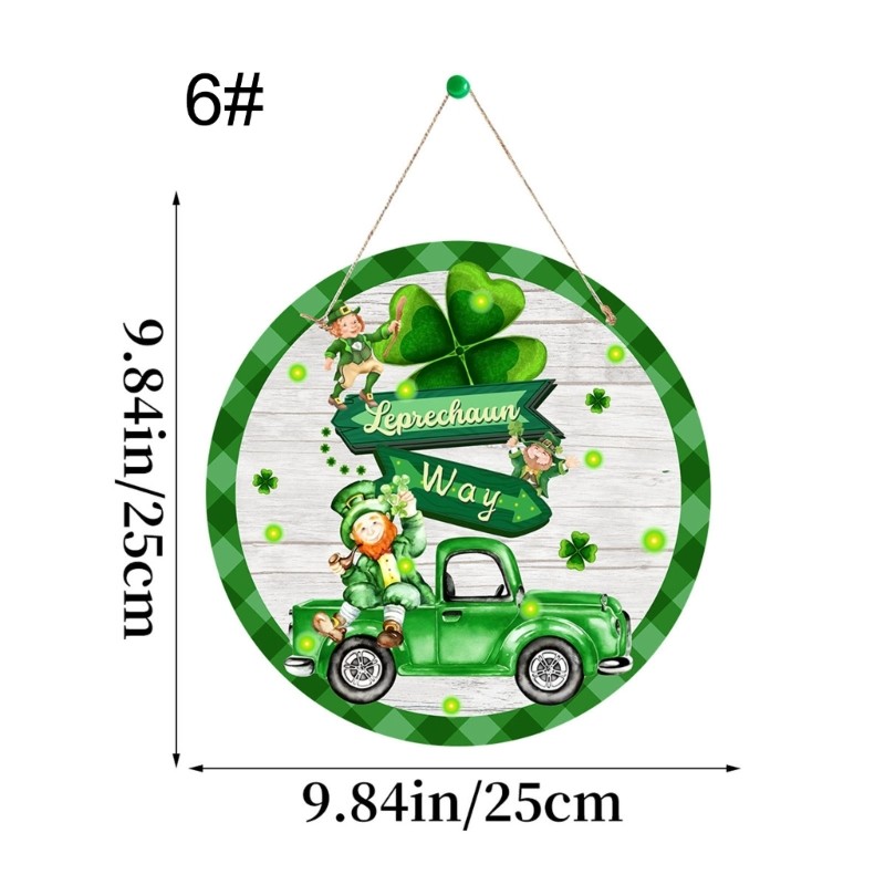 Shamrock Party Sign Welcome Door Sign for Patrick s Day Home and Shop Decors