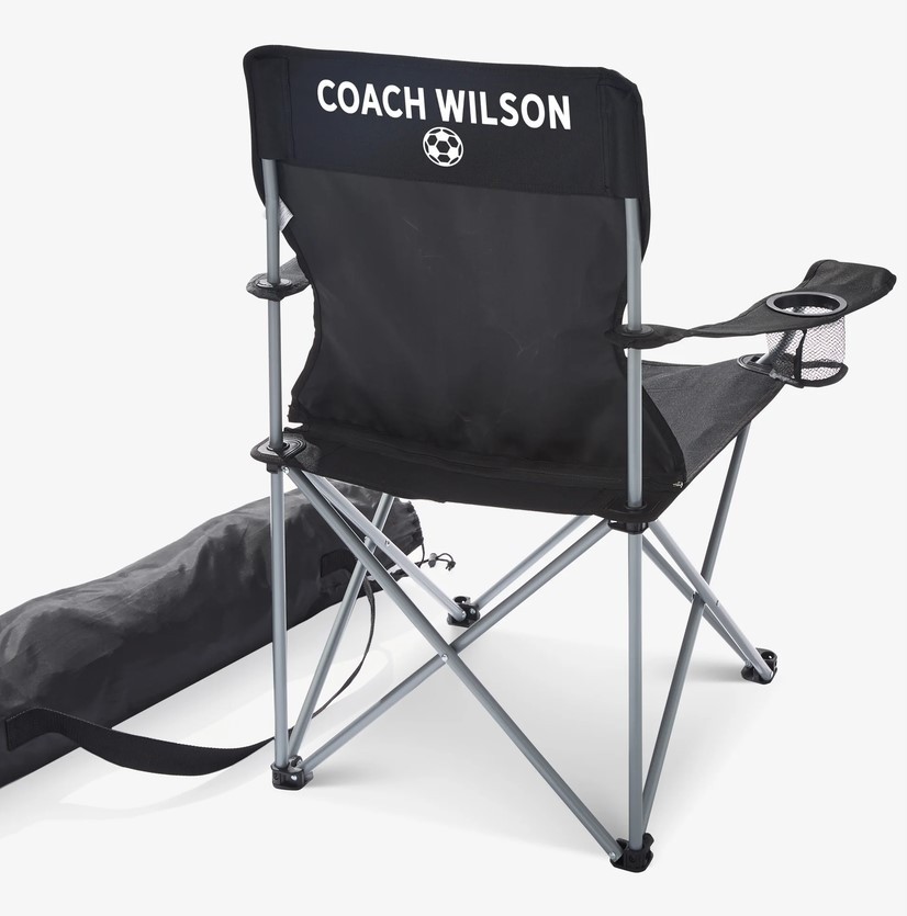 Personalized Sports Fan Camping Chair Custom Name Folding Outdoor Chair