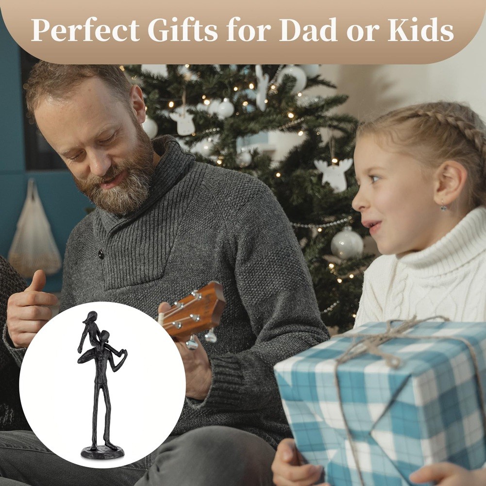 Dad Gifts From Daughter – Dad Daughter Iron Figurine Father Daughter7334