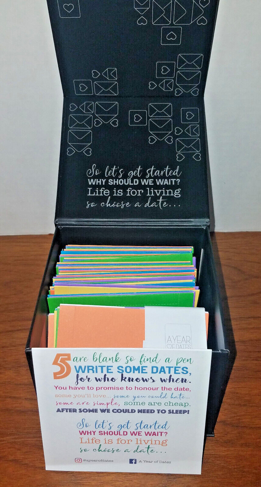 A Year of Dates Romantic Couples Valentine’s Love Gift with 51 Dates Ideas