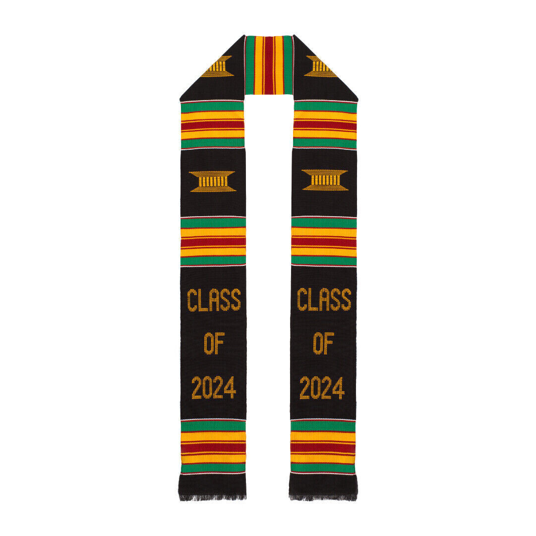 ‘Class of’ Kente Cloth Graduation Stole – Various Years / Colours