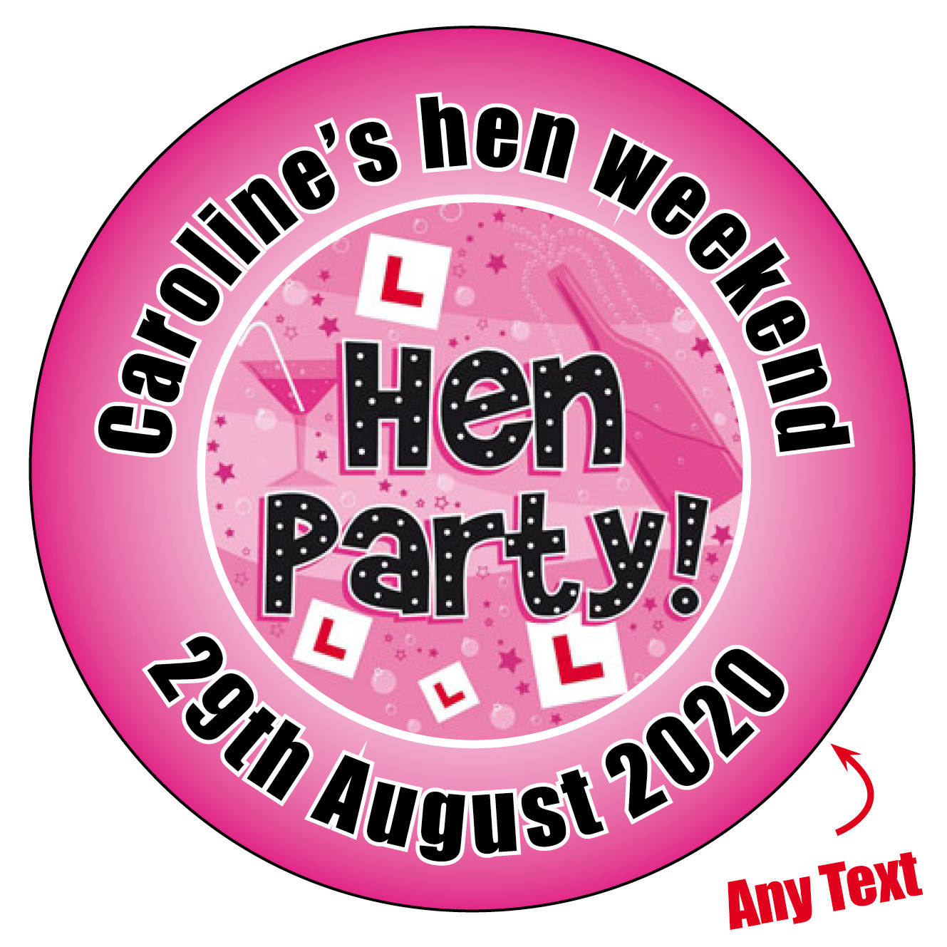 Personalised Hen Party Night Weekend Stickers Labels Sexy Name Bag 256
