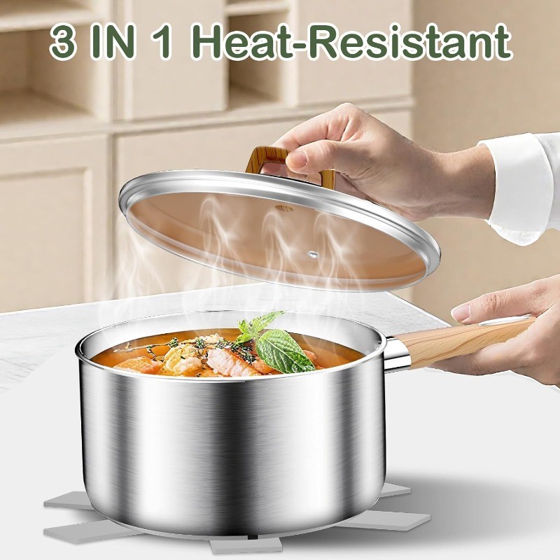 Stainless Steel Cookware Set 13pcs, Pots and Pans Set, Induction Cookware