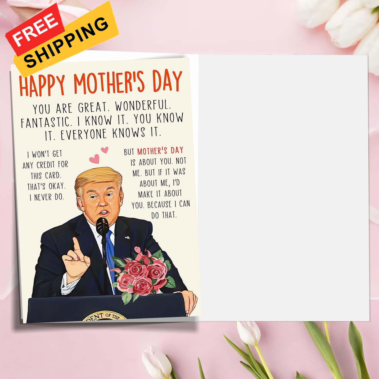 ACHICGIRL Funny Mothers Day Card, Humor Gifts 5×7 inches, ACH-116