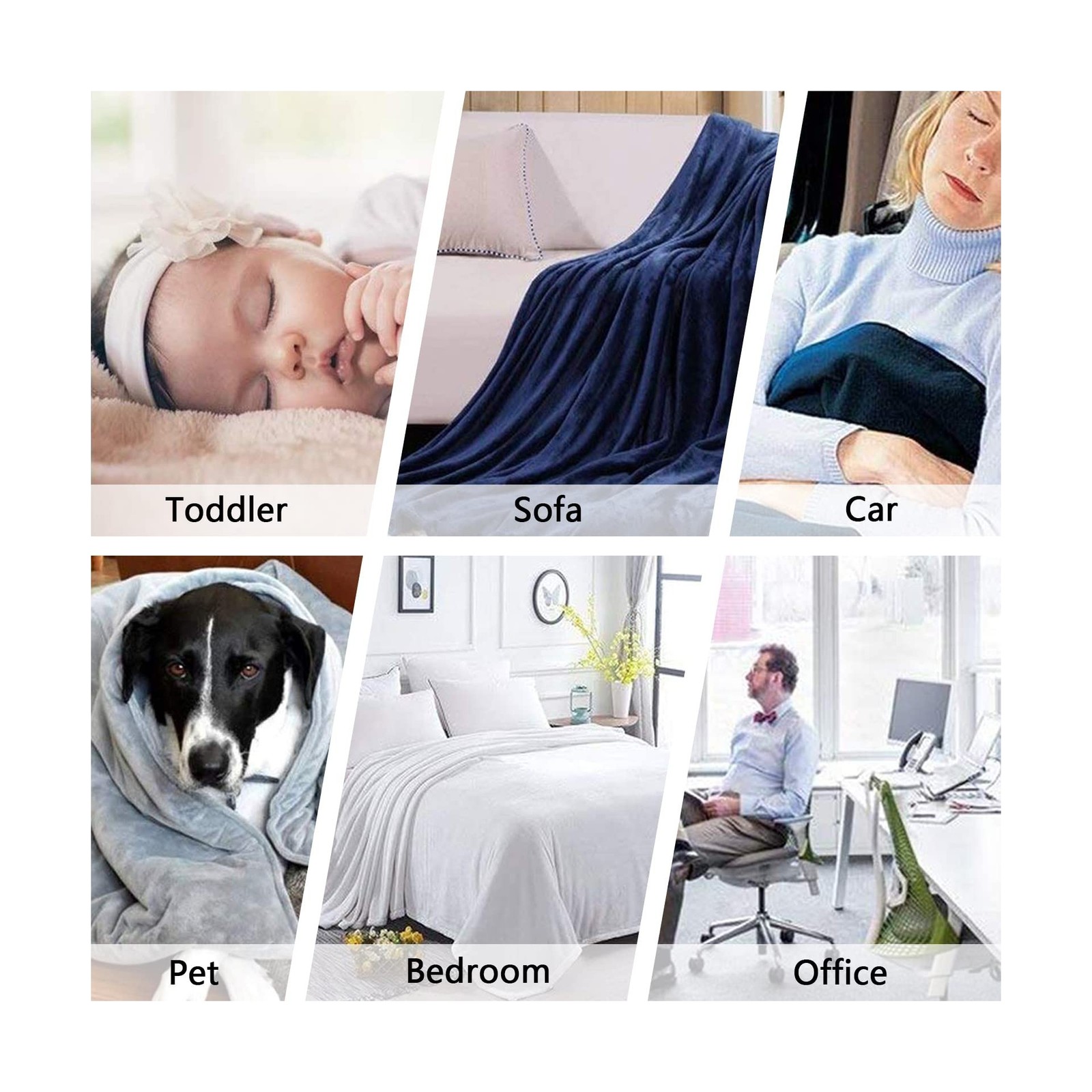 Fuzzy Throw Blanket 350 GSM Fleece Ultra-Soft Microfiber Blanke… FAST USA SHIP