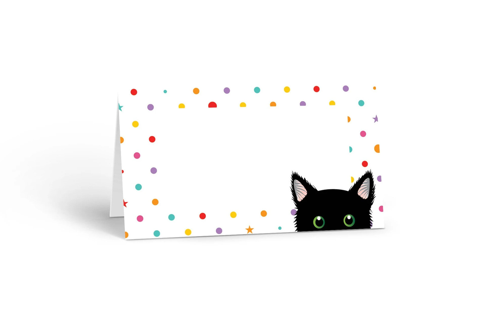 Black Cat Happy Birthday Place Cards – 25 Place Cards – Party Place – B77568