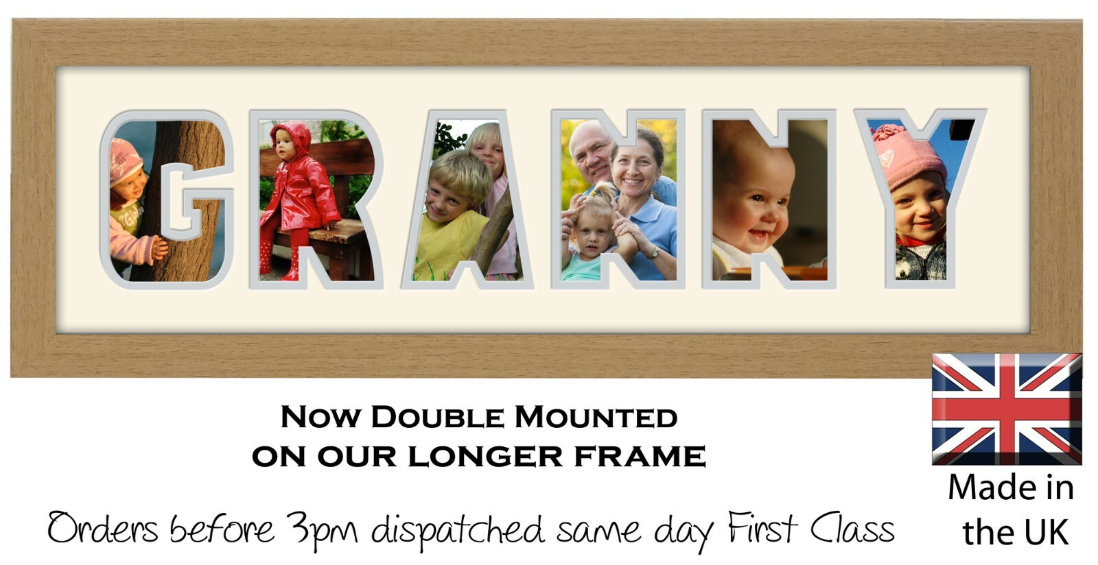 Granny Photo Frame Name Frame Birthday Gift by Photos in a Word