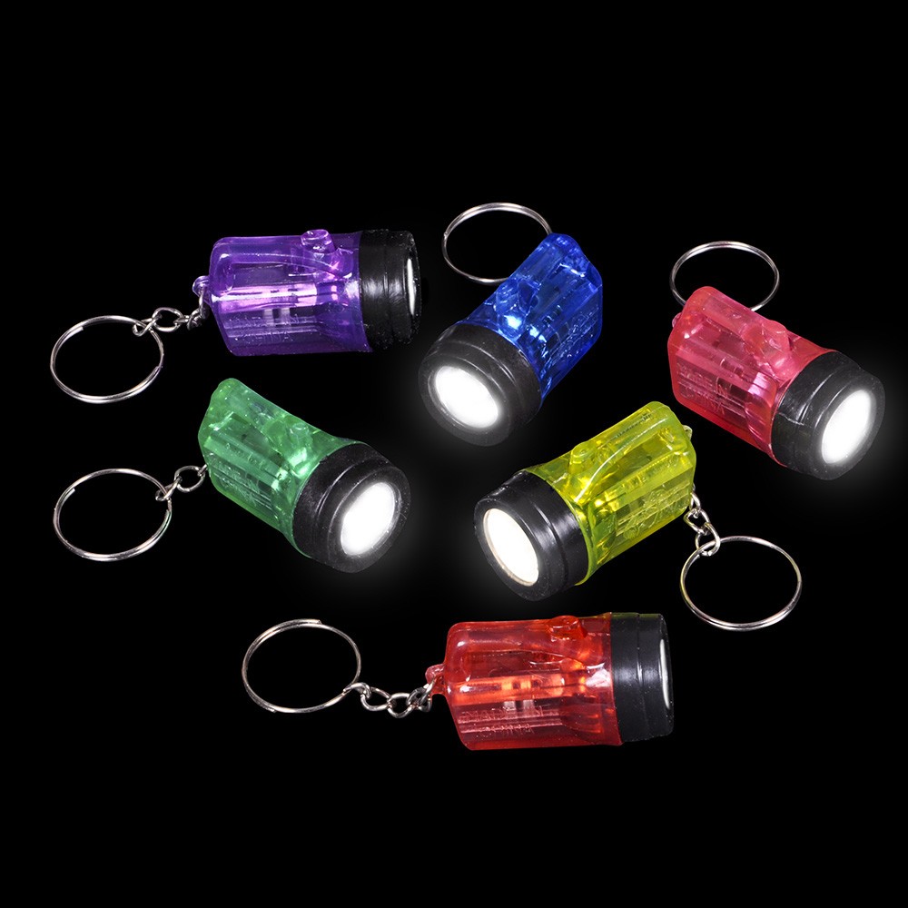 ( 252 ) FLASHLIGHT BULB – mini key chains – party wholesale lot ~ 21 dozen