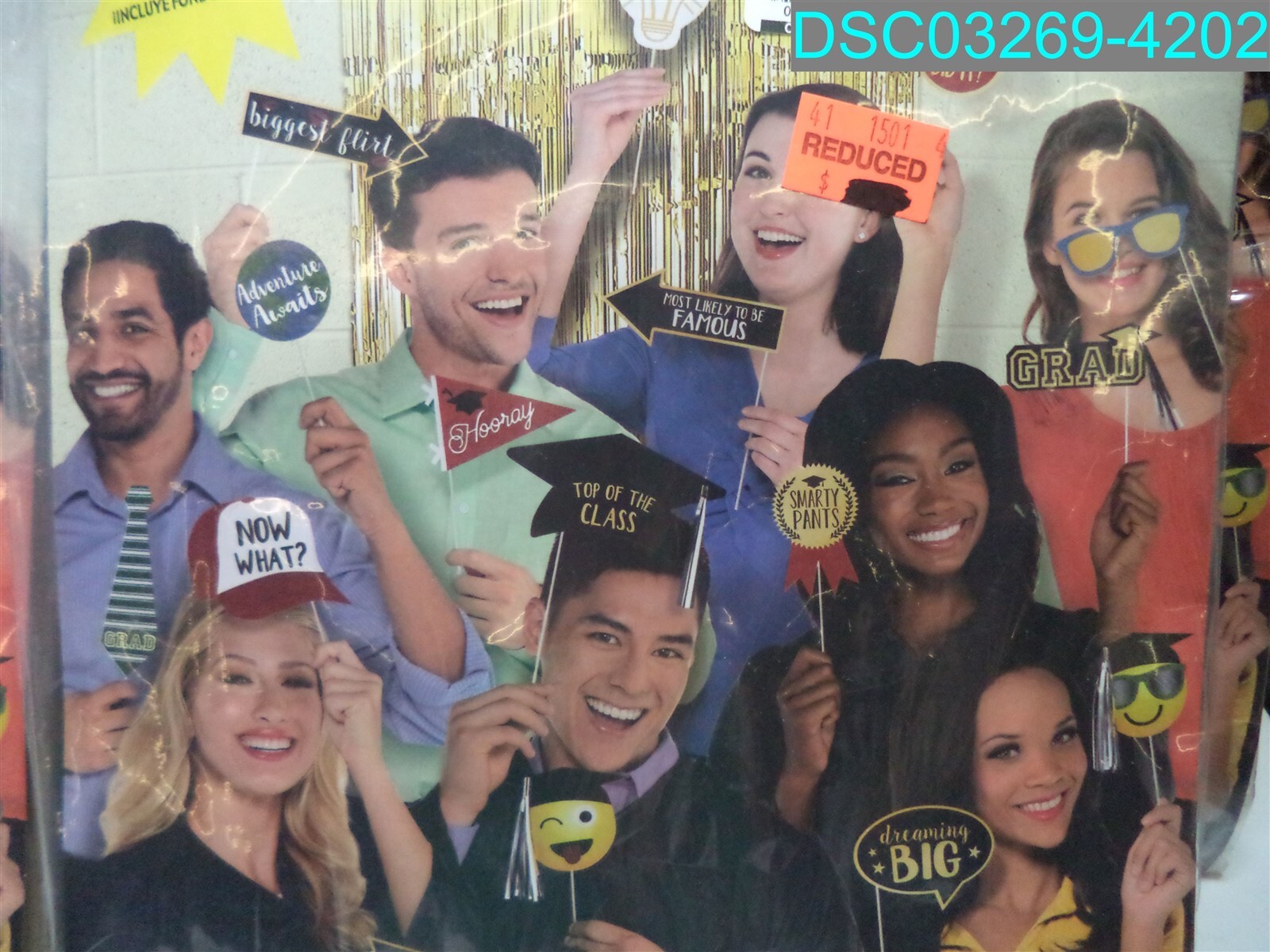 QTY=12: Selfie Scene Deluxe Graduation Photo Props 013051717124