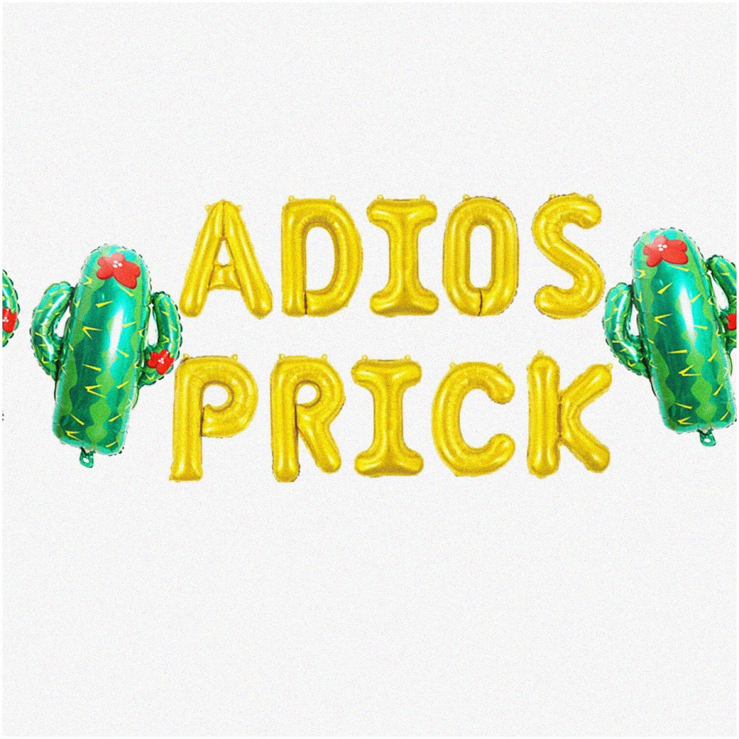 Divorce Celebration Kit with 16″ Gold Adios Prick Balloons