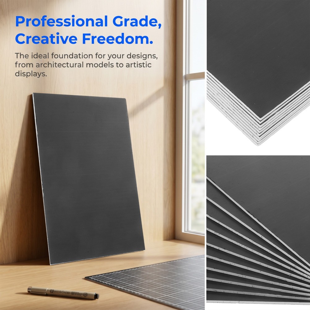 Lightweight Black Foam Sheet for Painting Mounting and Craft Project Display