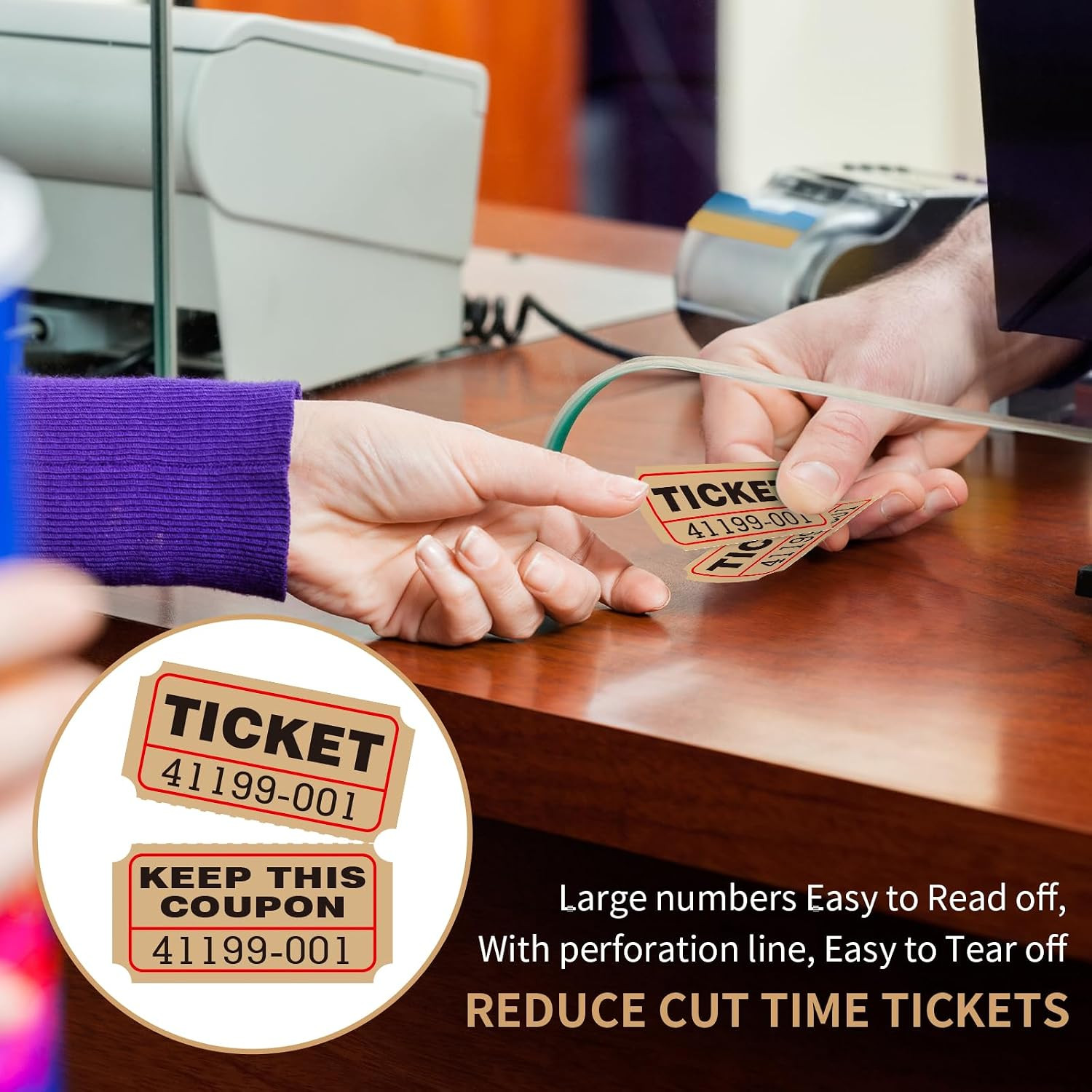 Raffle Tickets Double Rolls 1000 Per Roll 50/50 Raffle Tickets for Events,Car…
