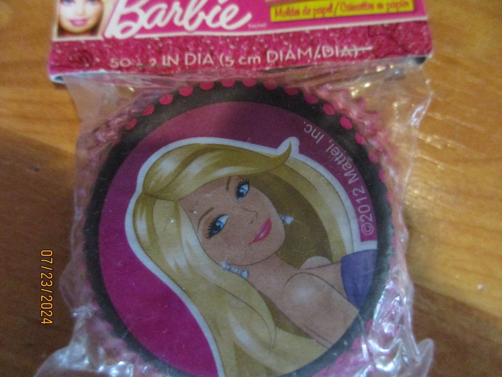 Barbie Standard Size Cupcake Baking Party Cups & Picks 2012 Wilton NOS