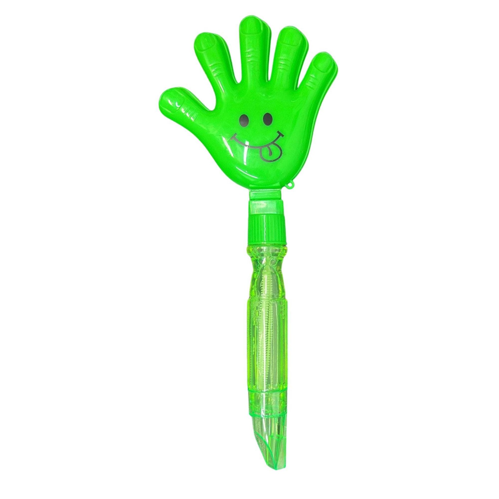 10″ Bubble Emoji Hand Stick Wind with Whistle at Bottom: 1 Pack