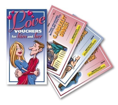 Adult Novelty Booklet Vouchers Coupons Hot Naughty Bedroom Fun Sex Cheques GIFT