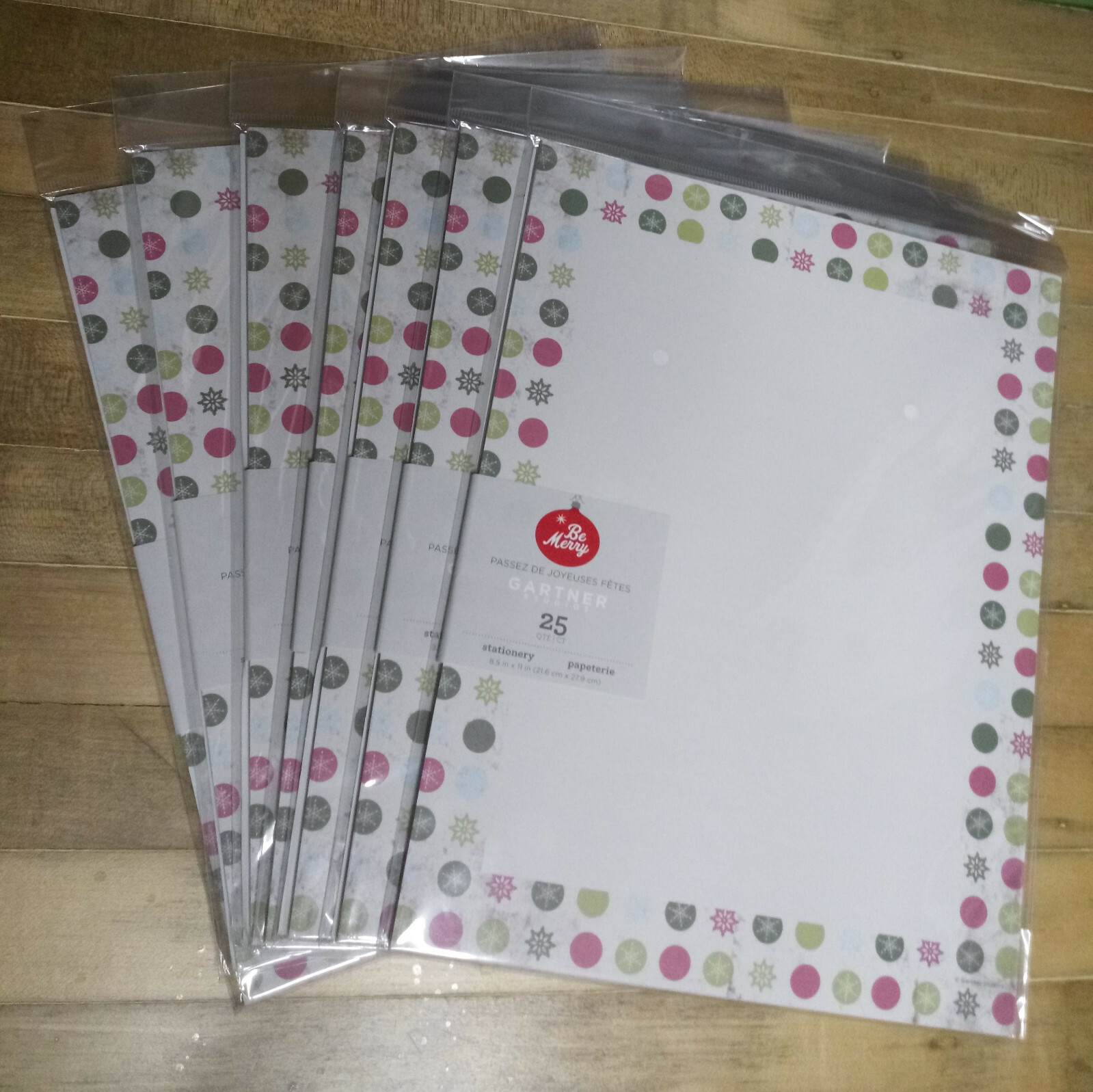 NEW 175 sheets in 7 sealed pkgs Gartner Studios Heavyweight Christmas Stationery