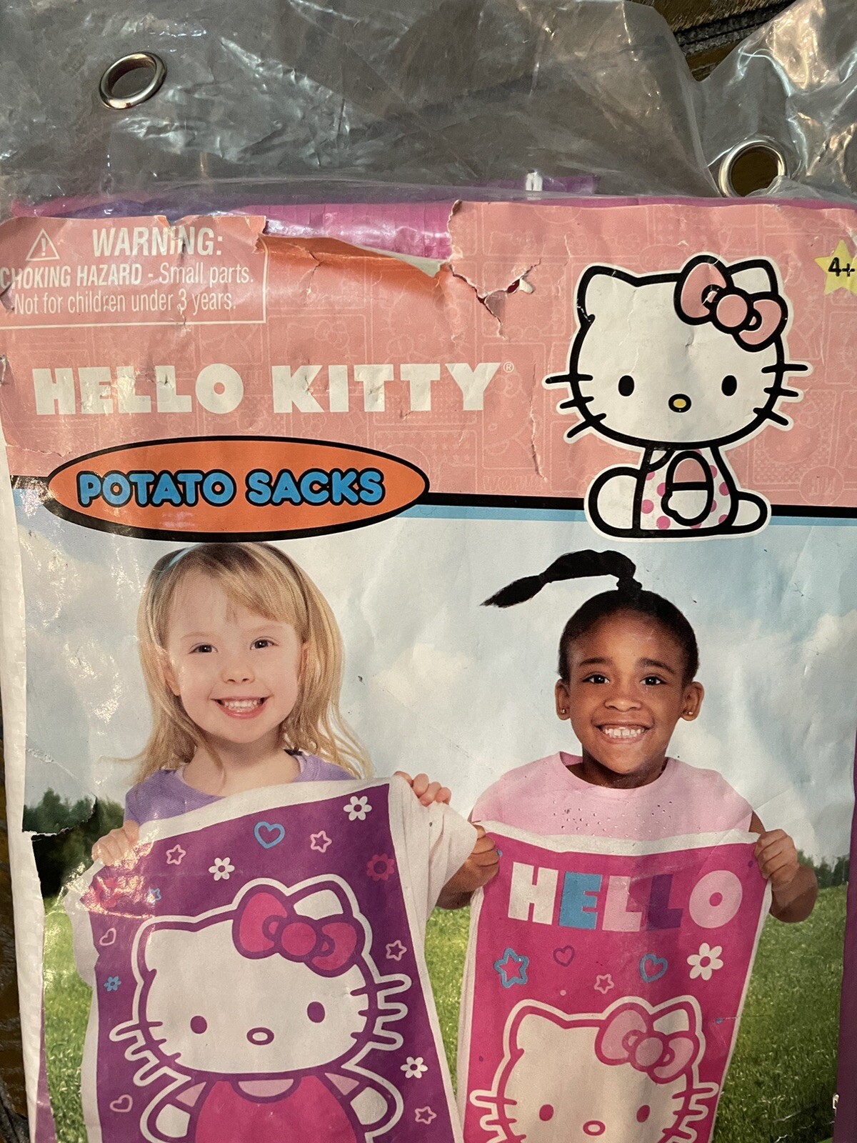 Sanrio Hello Kitty Potato Sacks Bags Sack Race Game 4 Pack Birthday Party New