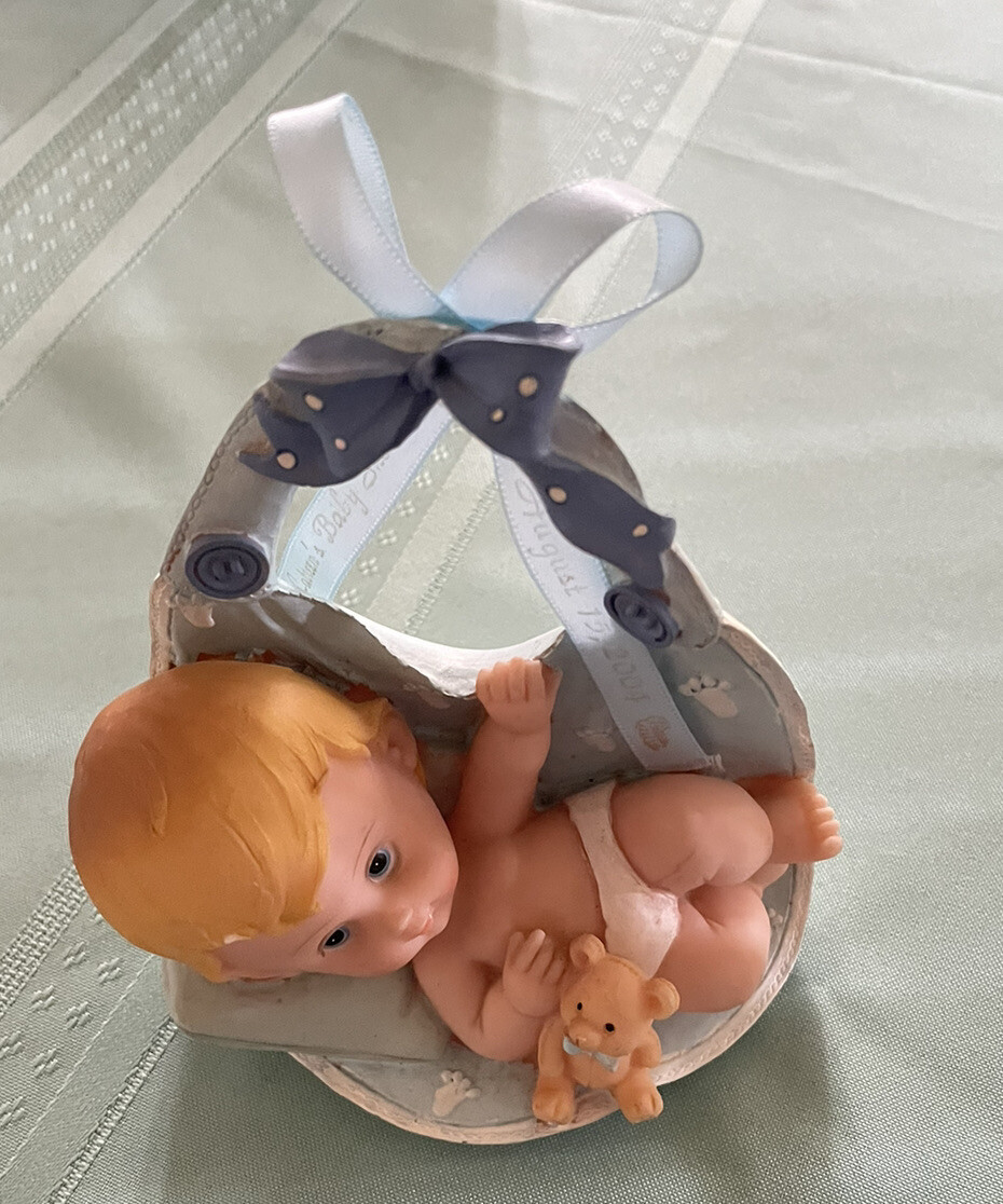 VERY CUTE BABY BOY ‘ 5 1/4”BABY SHOWER CAKE DECORATION-free ship