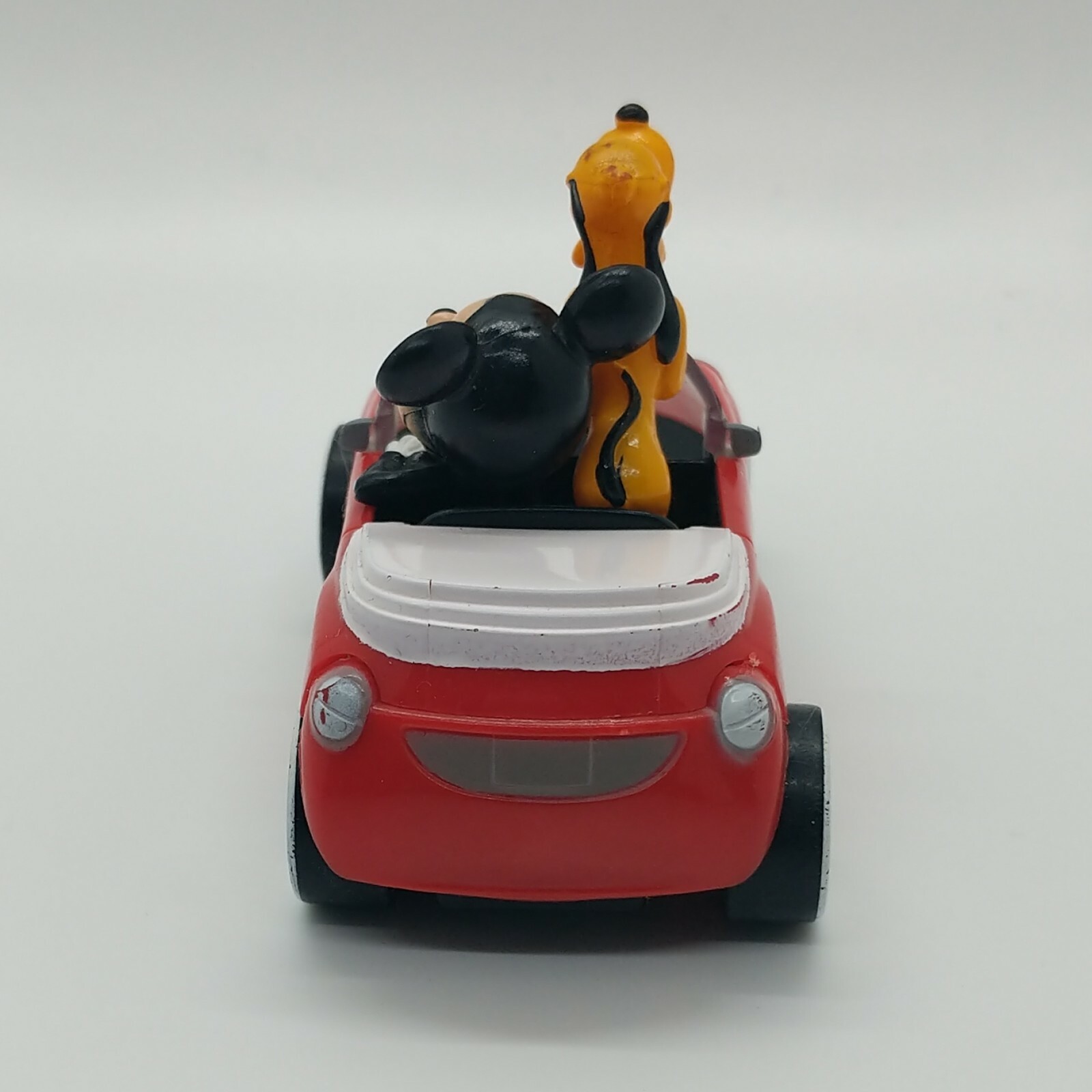 DecoPac Mickey Mouse and Pluto in Rolling Red Car Cake Topper Disney
