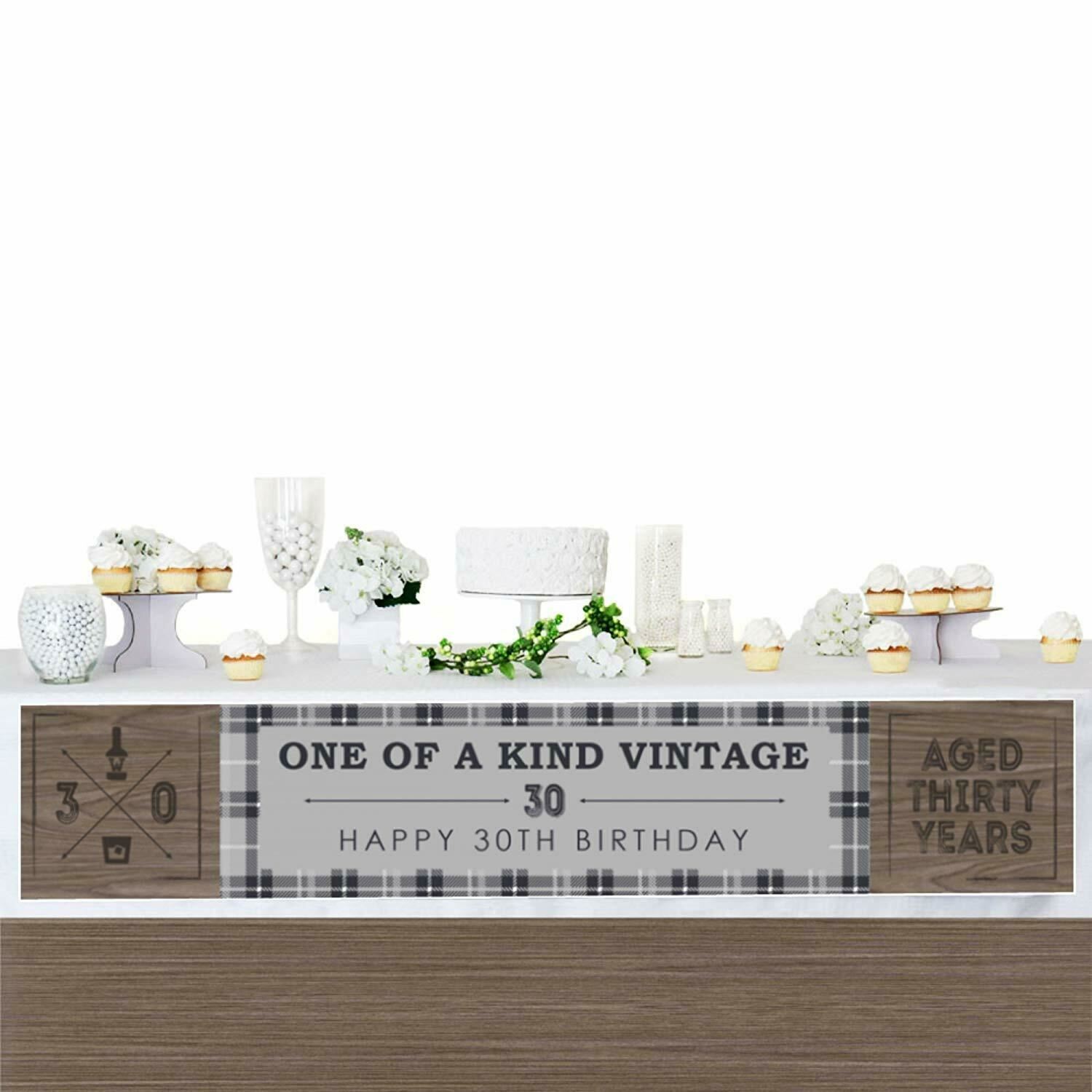 30th Milestone Birthday Party Decorations Party Banner Big Dot of Happiness