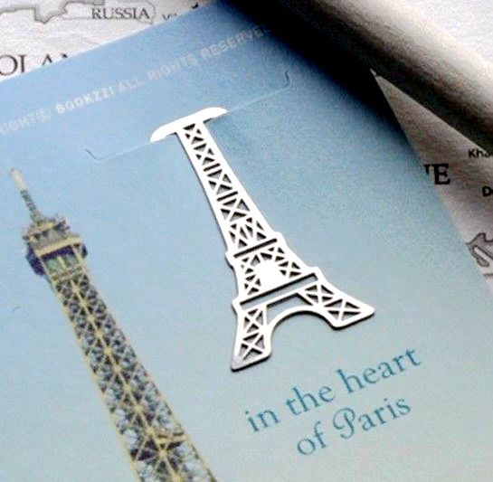 Metal Bookmark France Paris Eiffel Tower Little Stainless Steel – Perfect gift