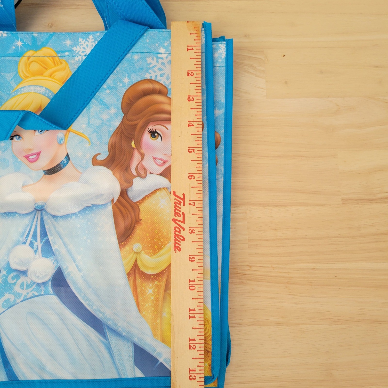 Disney Princess Reusable Shopping Bags Set-4 Cinderella Belle Rapunzel Snowflake