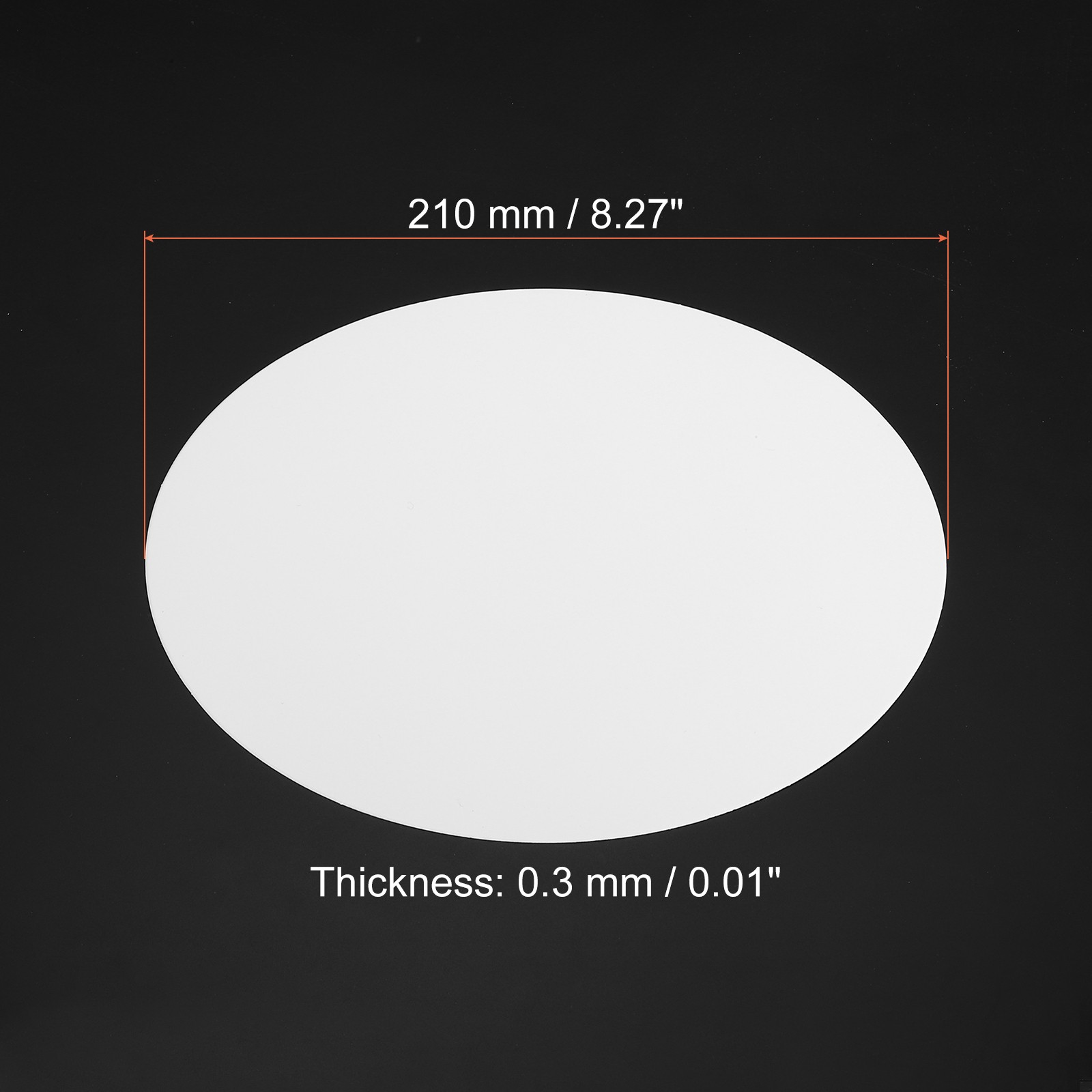8.3-inch Round Cardboard Paper, 50 Pcs Blank Circles for DIY Craft Arts, White