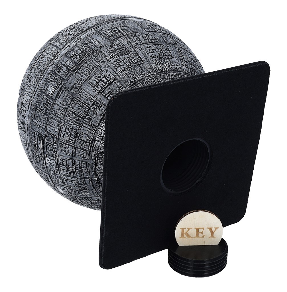 Sphere Cremation Urn Like A Death S. Cremation Urn With Red Heart. Star urn