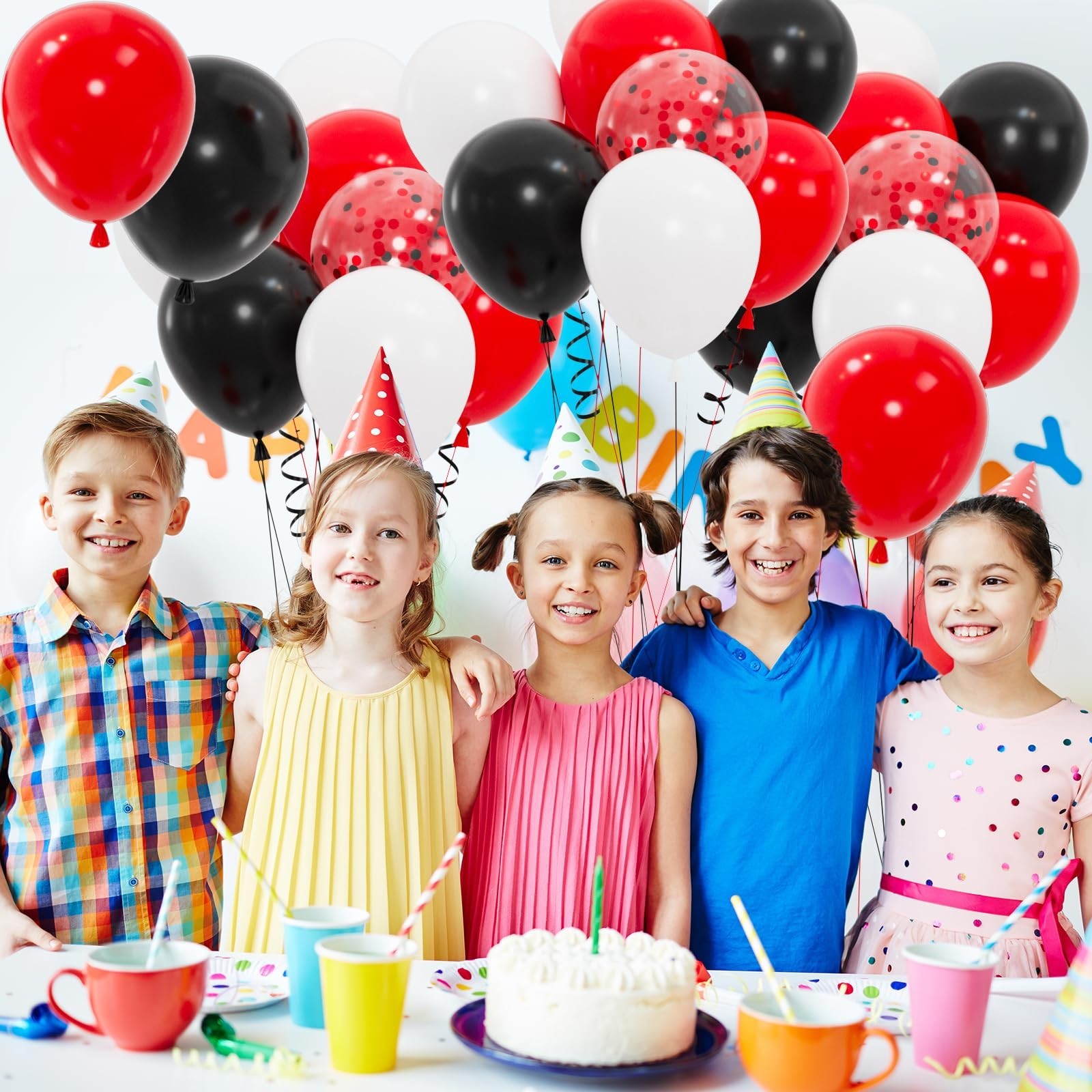 100pcs Red Balloons, Helium Quality 12 inch Red Latex Party Balloon for Birth…