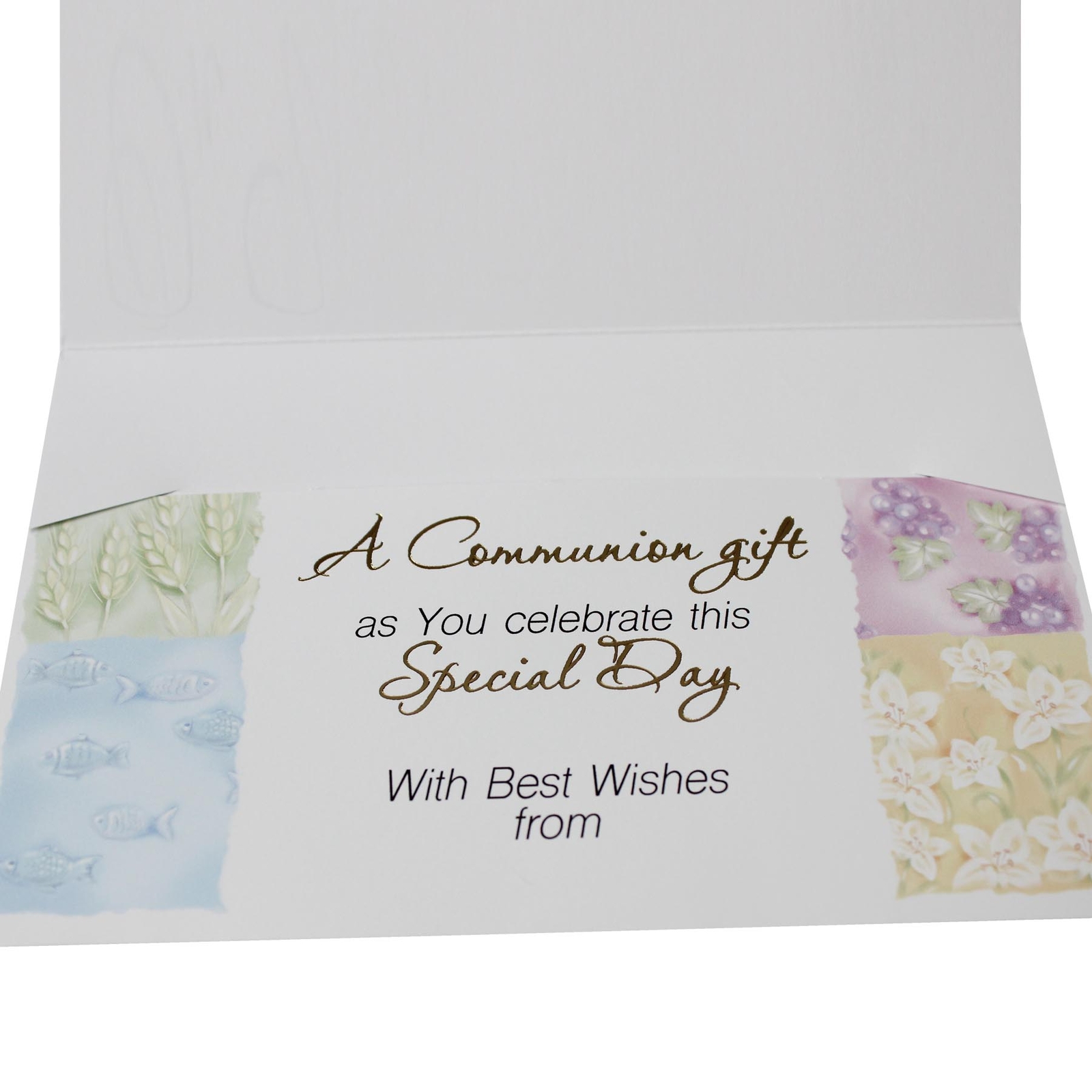 First Holy Communion Money Wallet with Envelope and Gold Embossed Detail