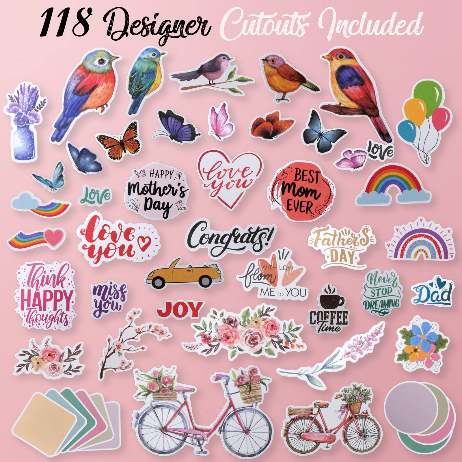 Card Making Kits For Adults And Kids- 24 Blank Greeting 5” x 7” inch, Clear
