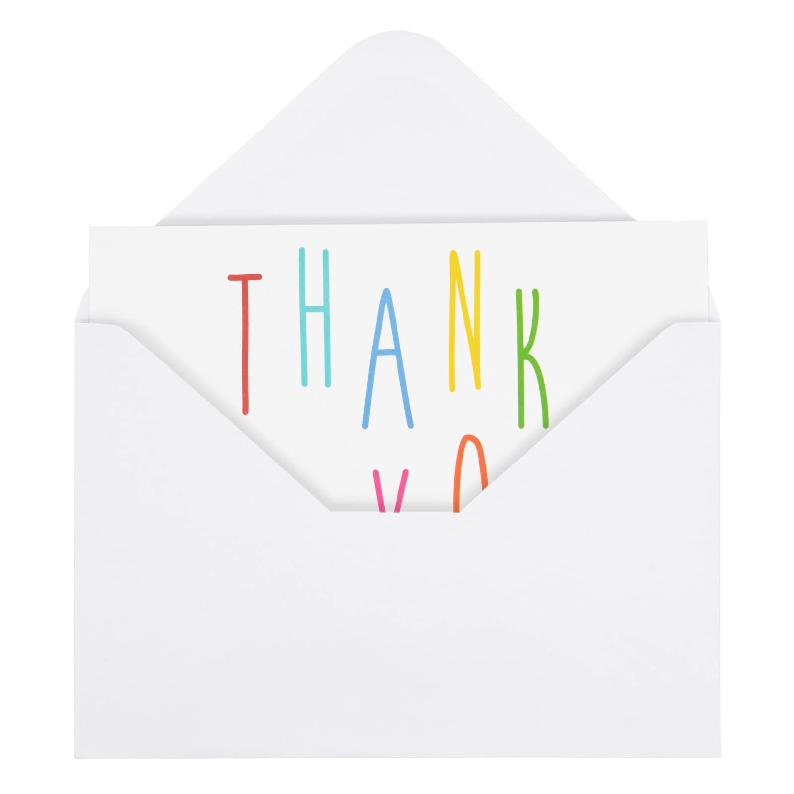 Juvale Thank You Cards with Envelopes – Bulk Blank 48-Pack, White