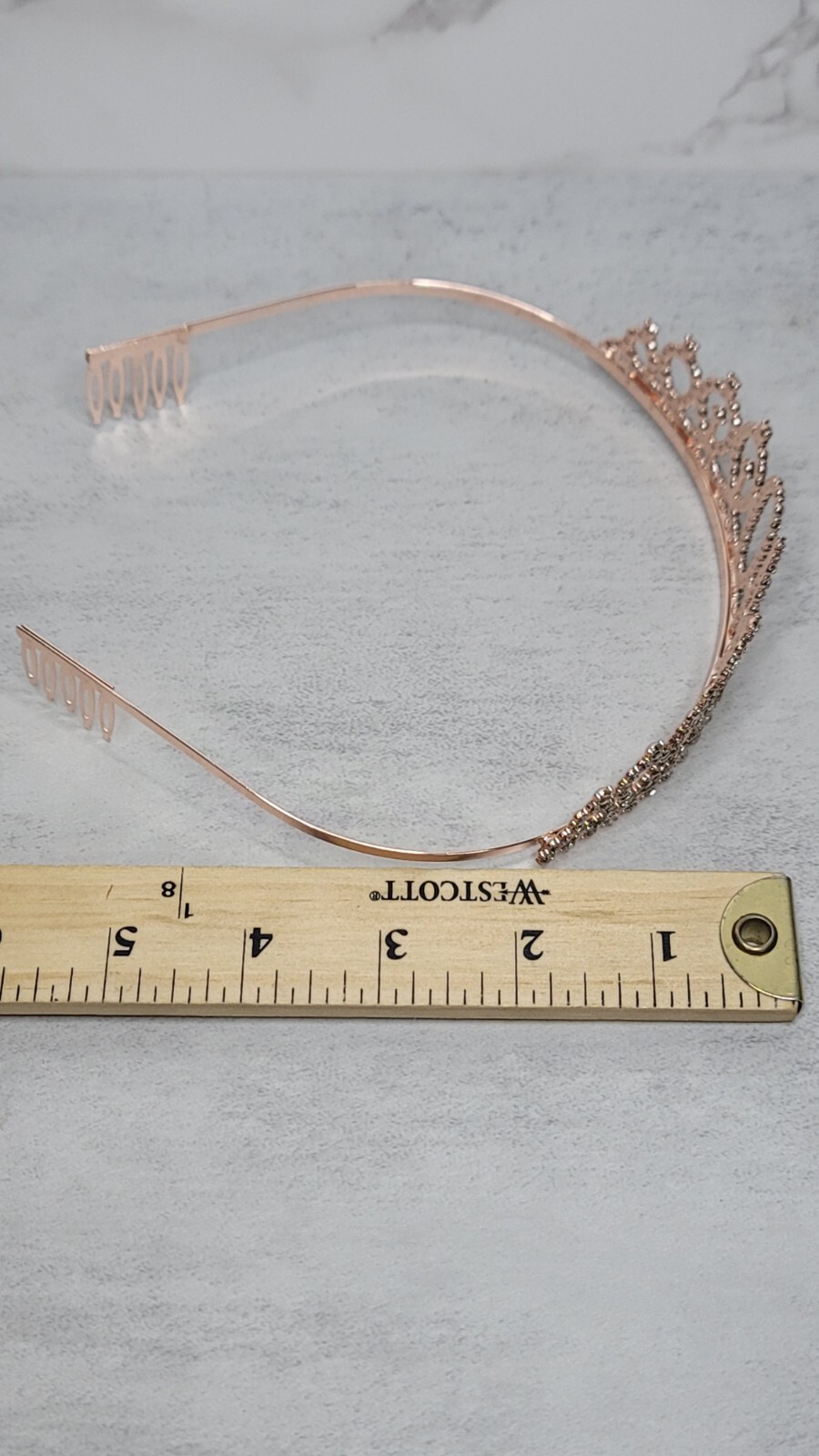 Rose Gold Silver 40th Birthday Tiara Gift Rhinestone Crown Headband 40 Bling