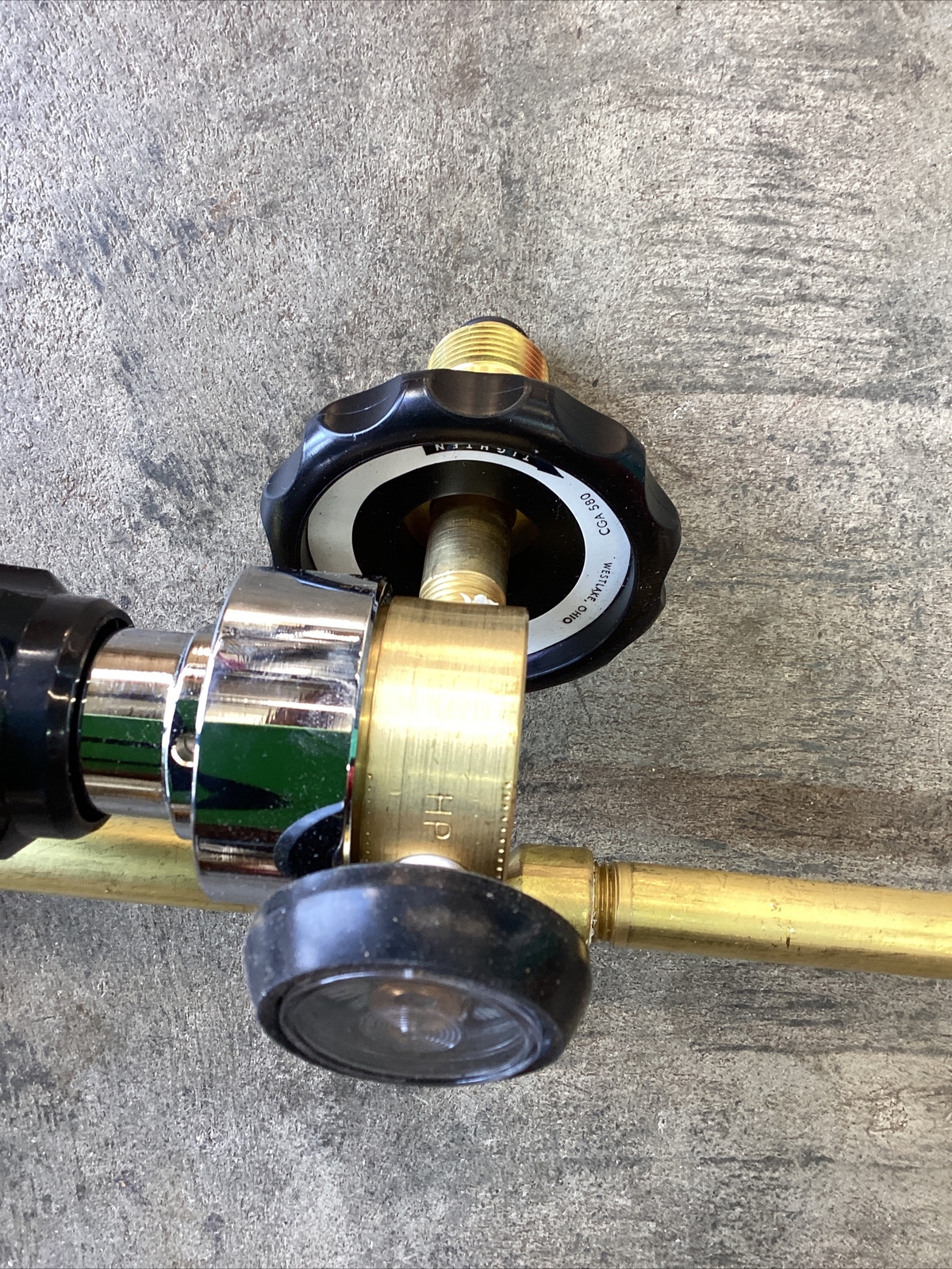 Western dual balloon fill inflator w/ HT gauge #BR22HG