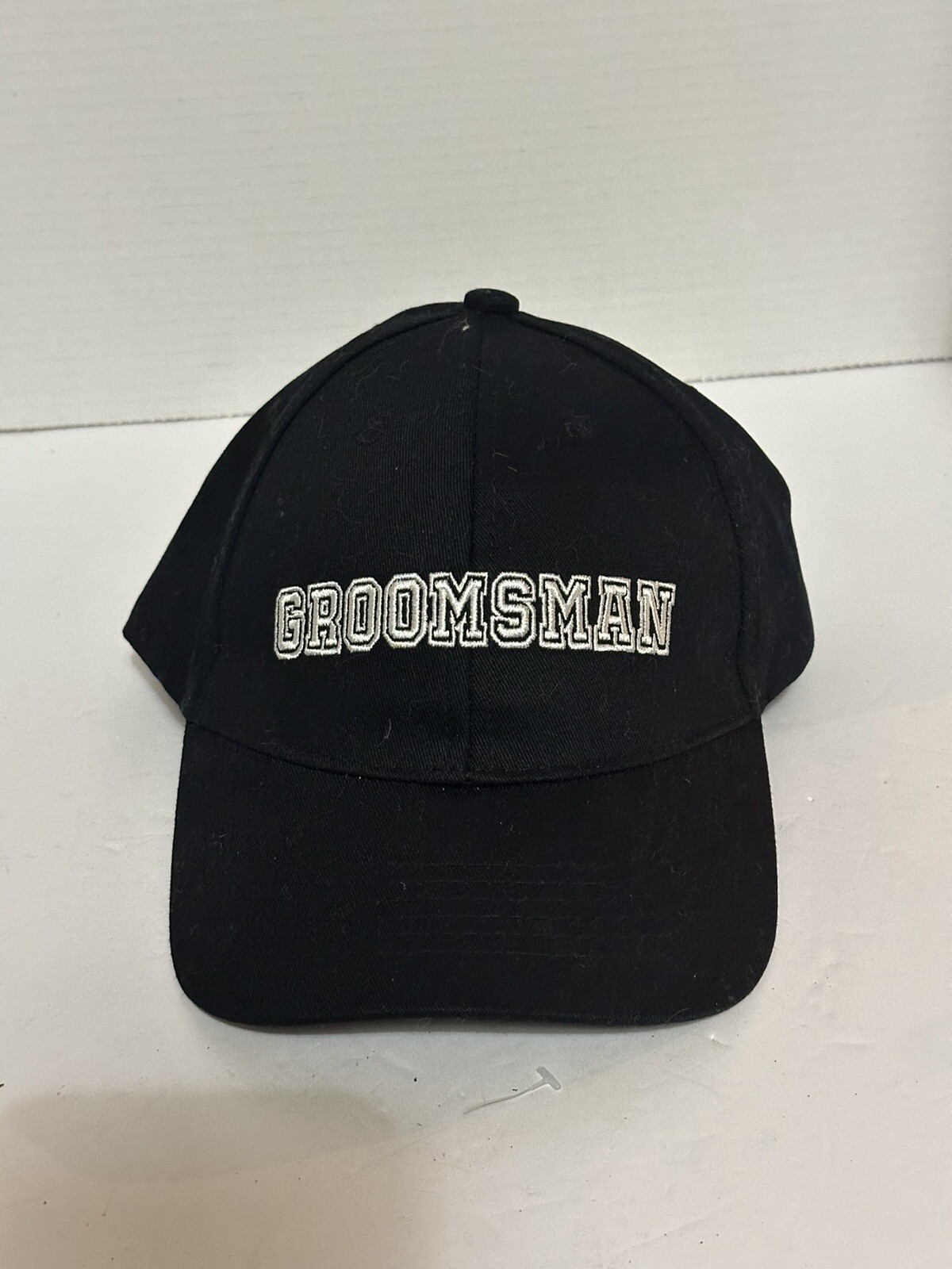 Wedding Party Groomsman Adjustable Baseball Cap One Size Black Hat Fun Gift