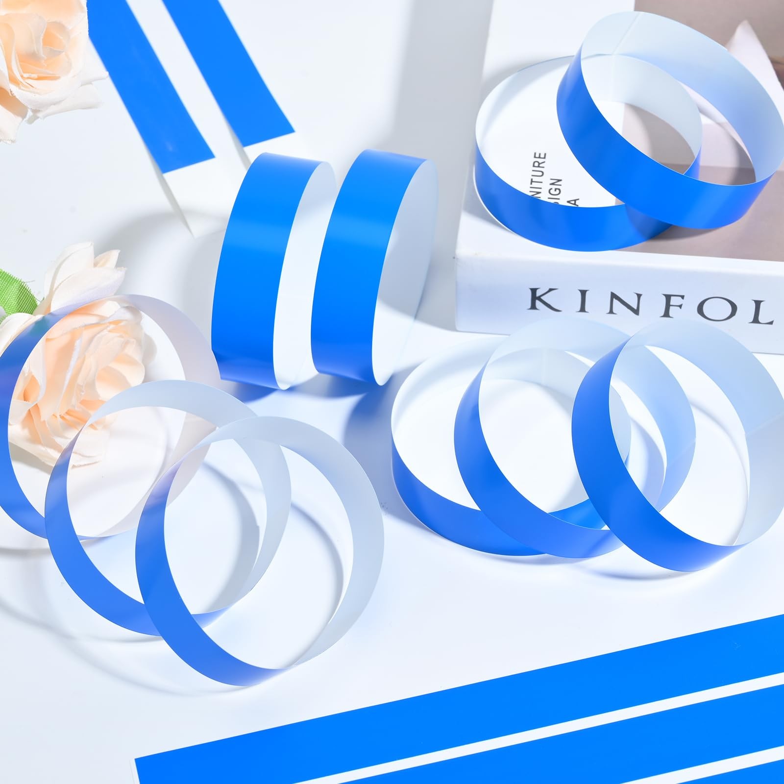 300 Pcs Blue Wristbands for Large Events, Waterproof and Tear-Resistant Ident…