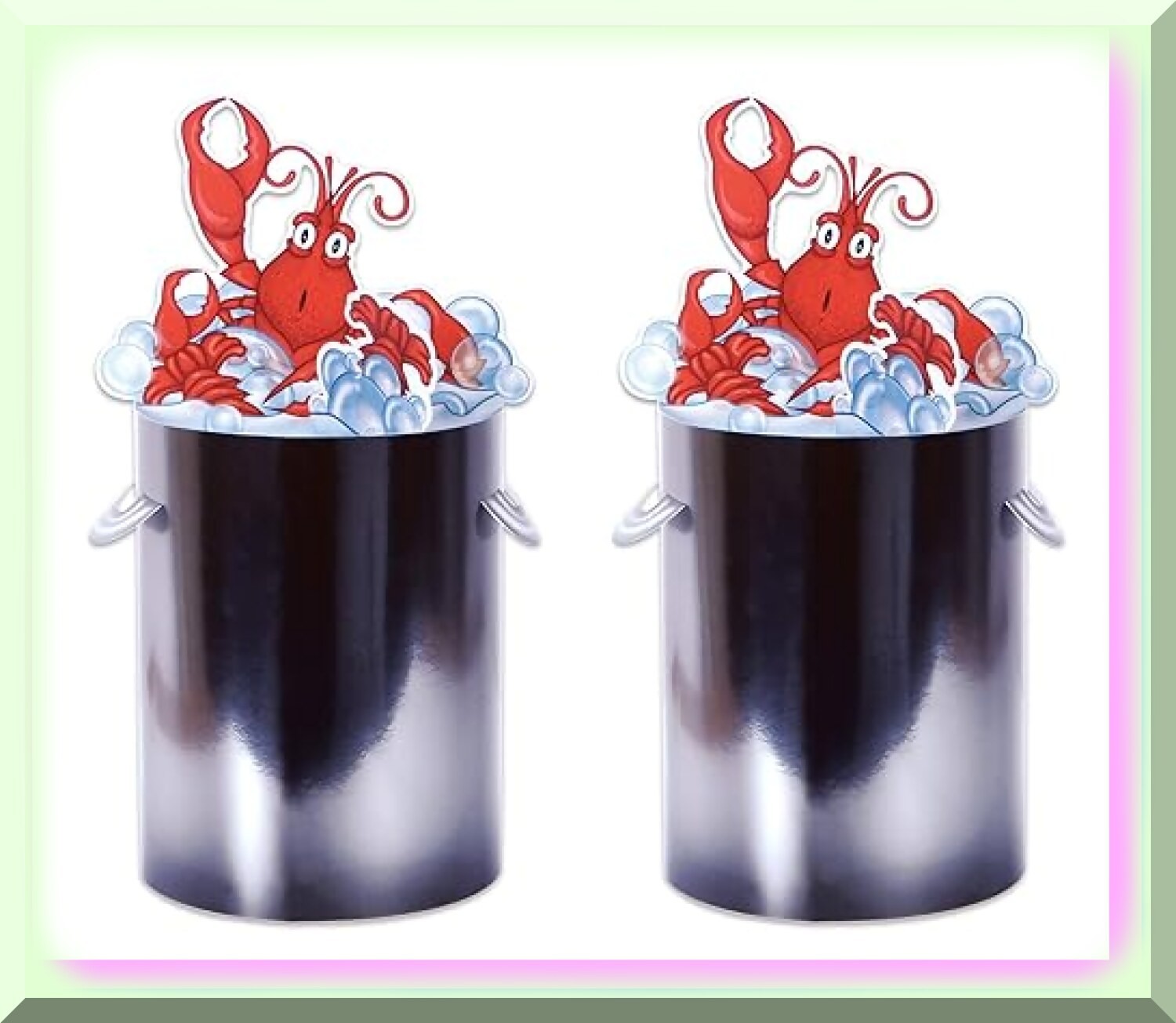 Mardi Gras Lobster 3D Cardstock Centerpieces Set of 2