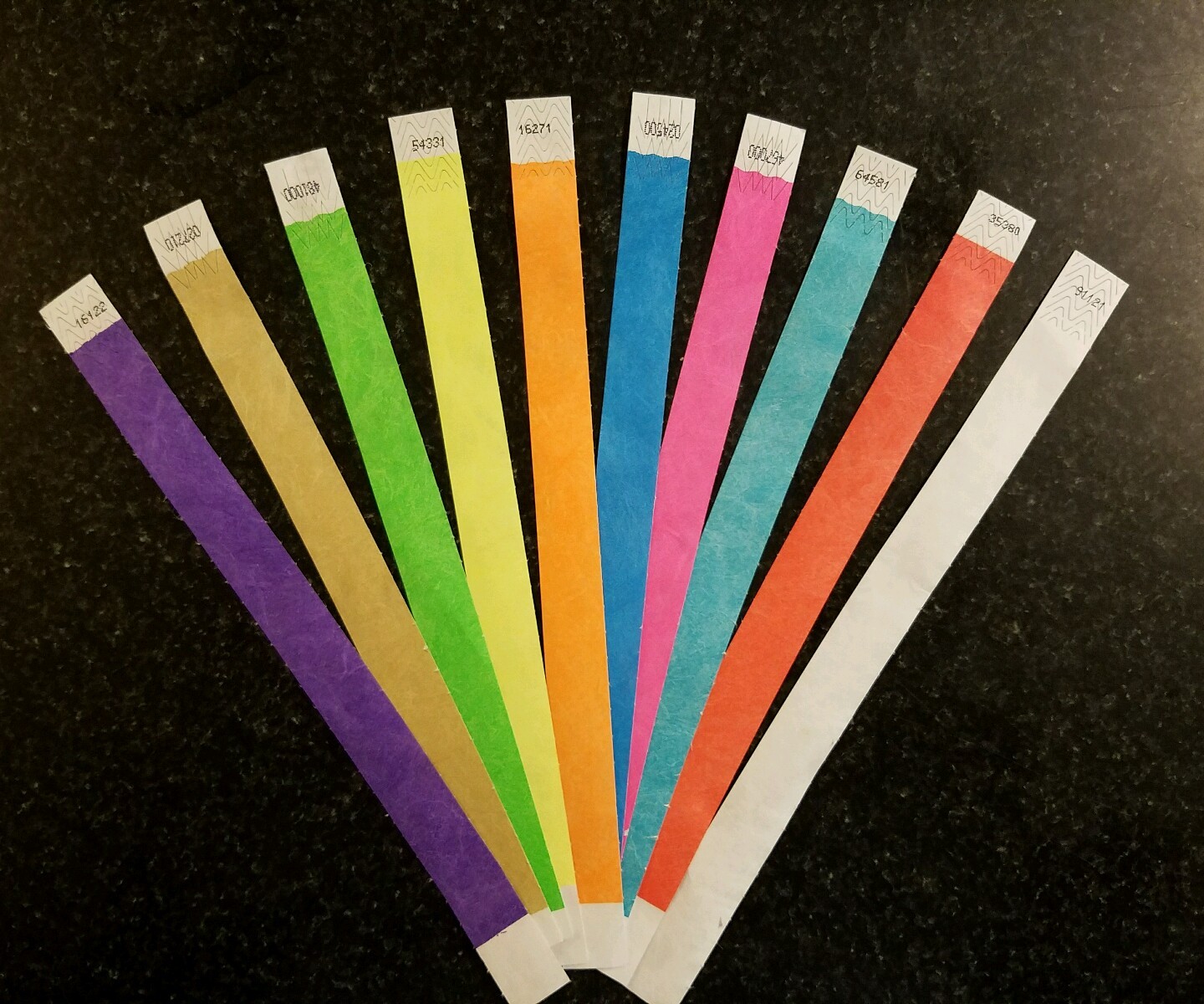 TYVEK WRISTBANDS FOR EVENTS 100 3/4″ (Choose your color) PAPER WRISTBANDS