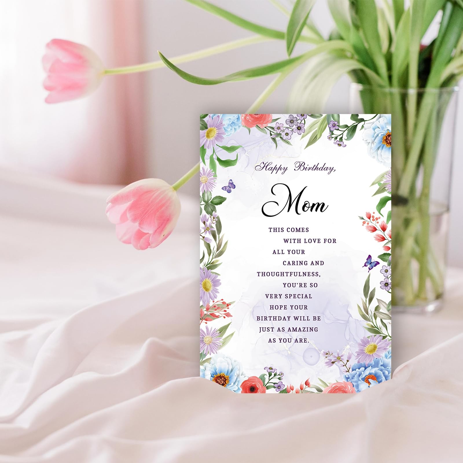 ATTLVV Mom Birthday Card,Happy Gifts for 8×5.3 inches, WX-260