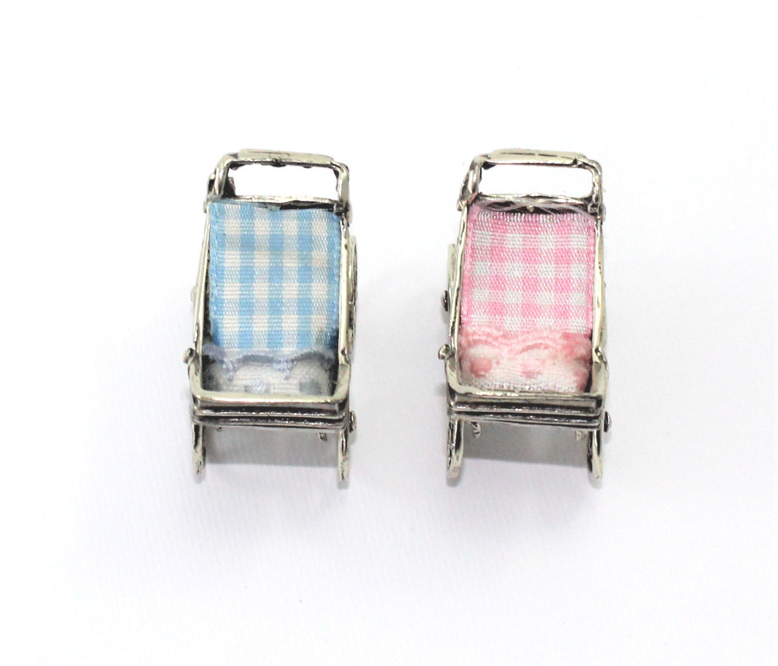 Baby Birth Favor Baby Stroller in Vintage Silver New