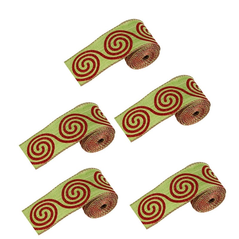 Effective Christmas Gift Wrapping Ribbons Charm in Assorted Color and Designs