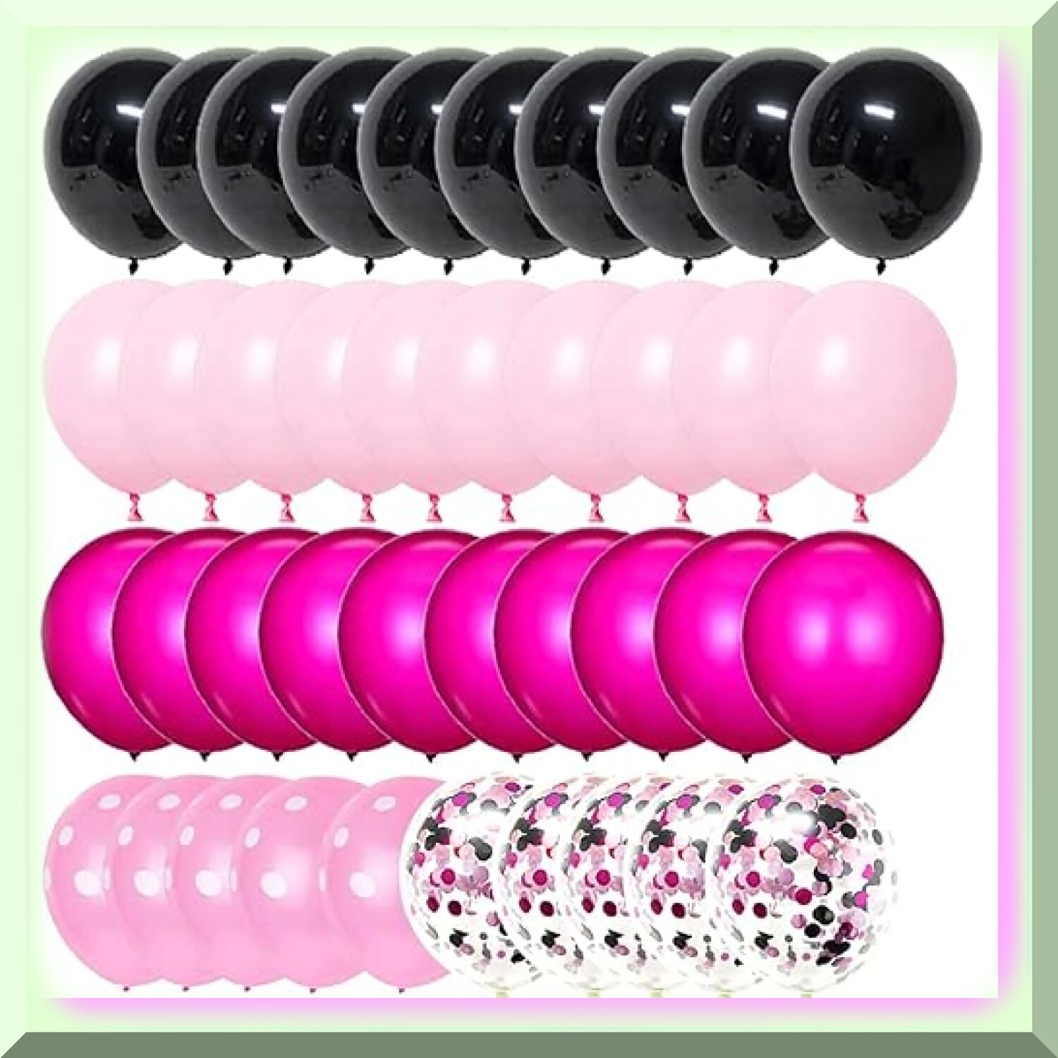 Hot Pink Princess Party Decorations 50 Balloons